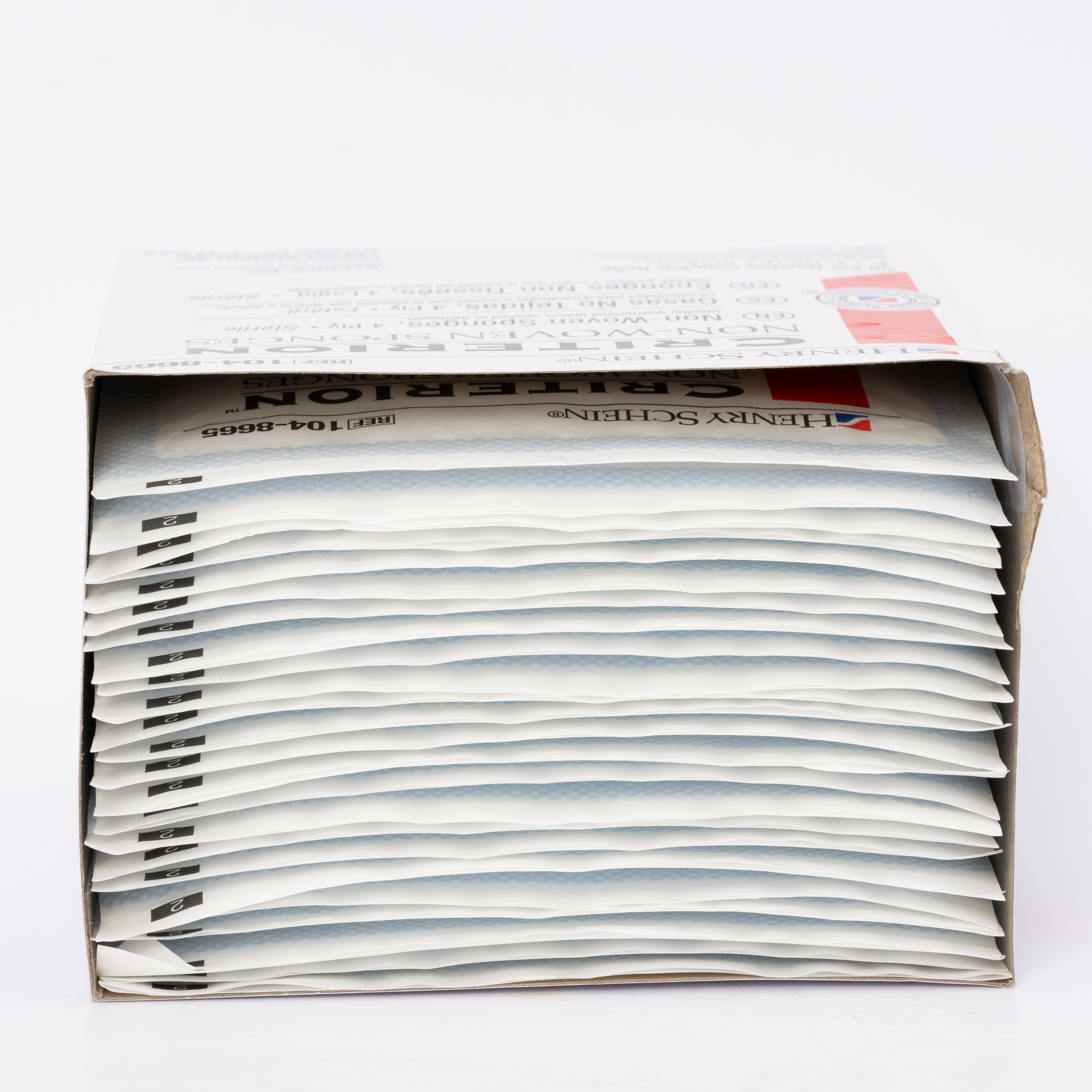 Henry Schein Criterion 4x4” Non-Woven Sponge- Rayon/Polyester Blend, 4-Ply, Sterile- 50/PK