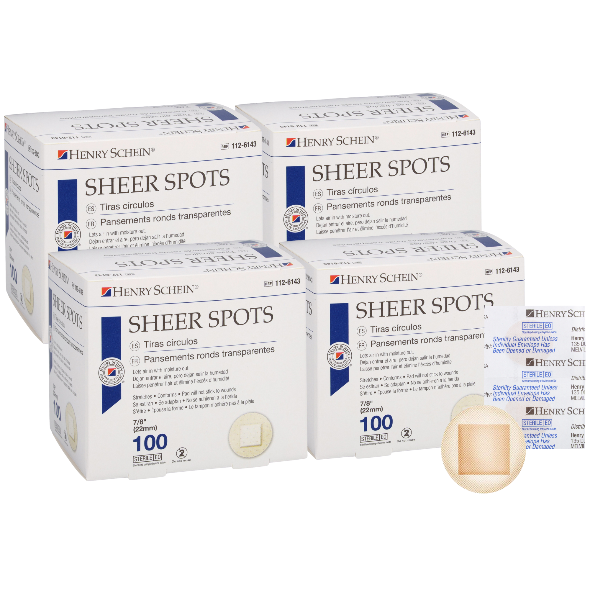 Adhesive Sheer Spot Bandage 7/8" | Durable, Breathable, & Flexible Bandages Designed for Minor Wounds, Providing Comfort and Secure Adhesion for Effective Healing