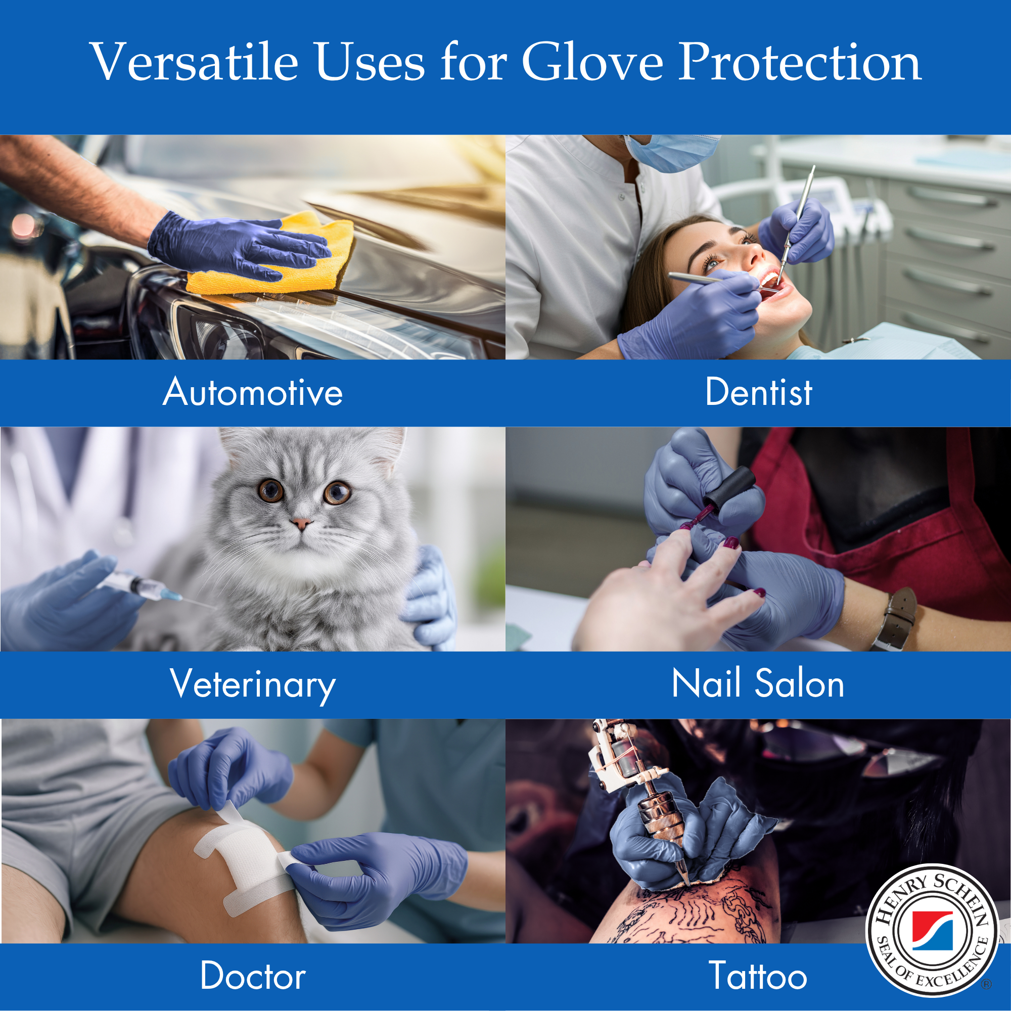 Criterion Low Derma Nitrile Exam Gloves, Slate Blue - Chemo Drug Tested, Latex-Free, Powder-Free, Chlorinated, Soft Stretch
