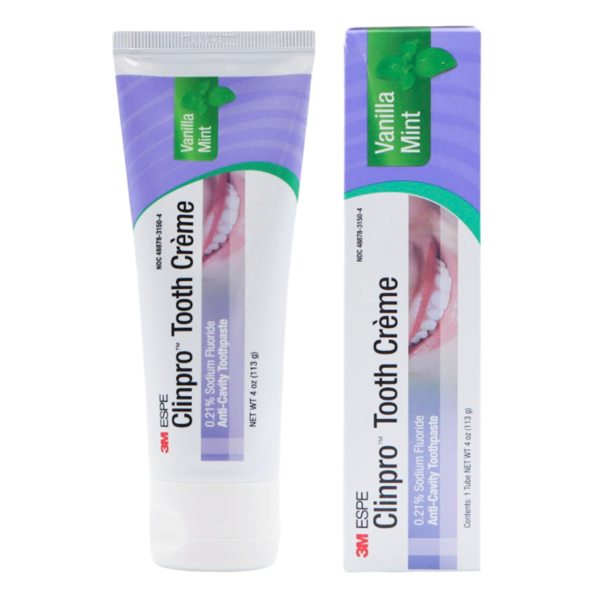 3M™ Clinpro™ Tooth Creme, 0.21% Sodium Fluoride, Vanilla Mint – 4 oz Tube