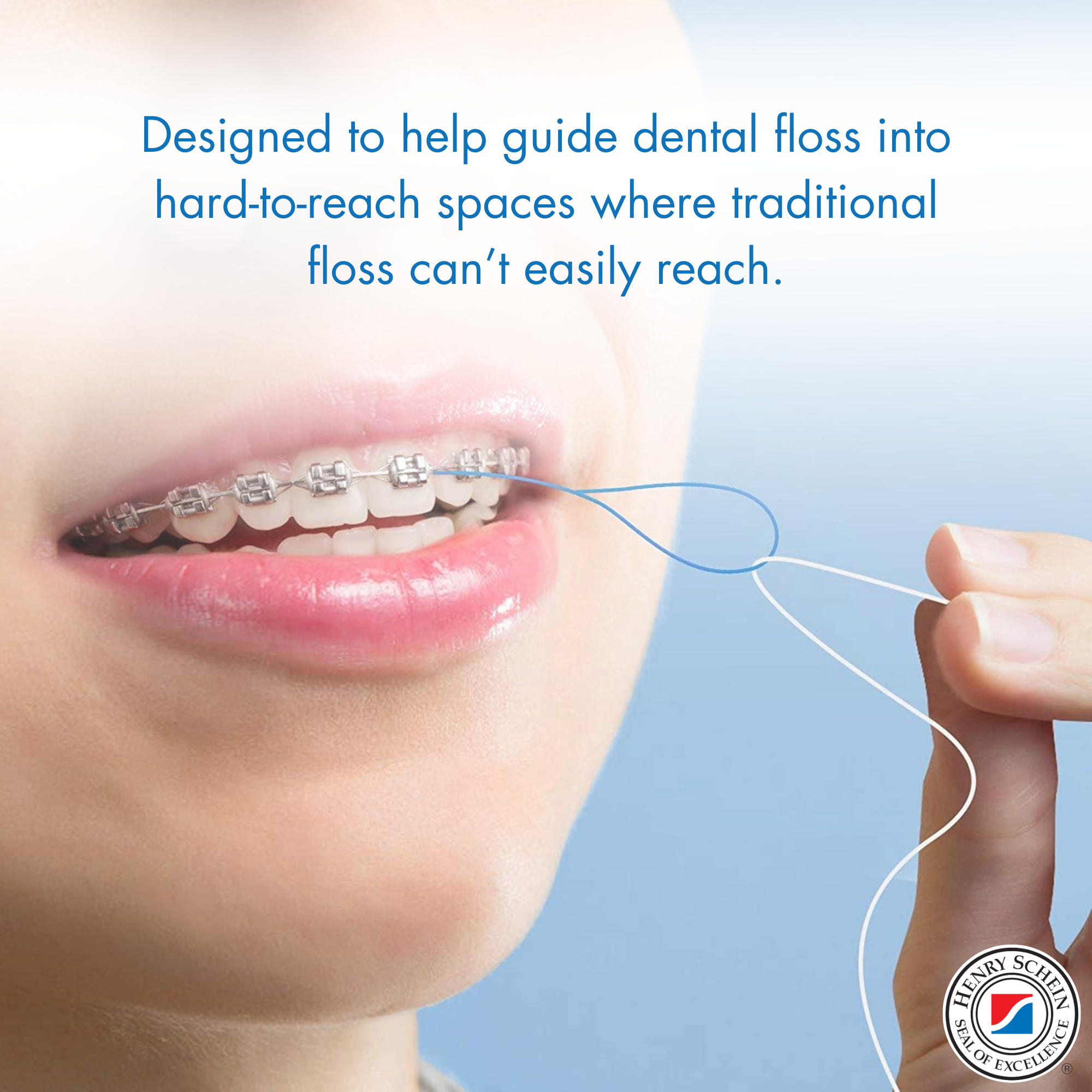 Acclean Floss Threaders, Dental Floss Threaders for Bridges, Orthodontic Appliances & Implants - 10 per Pack