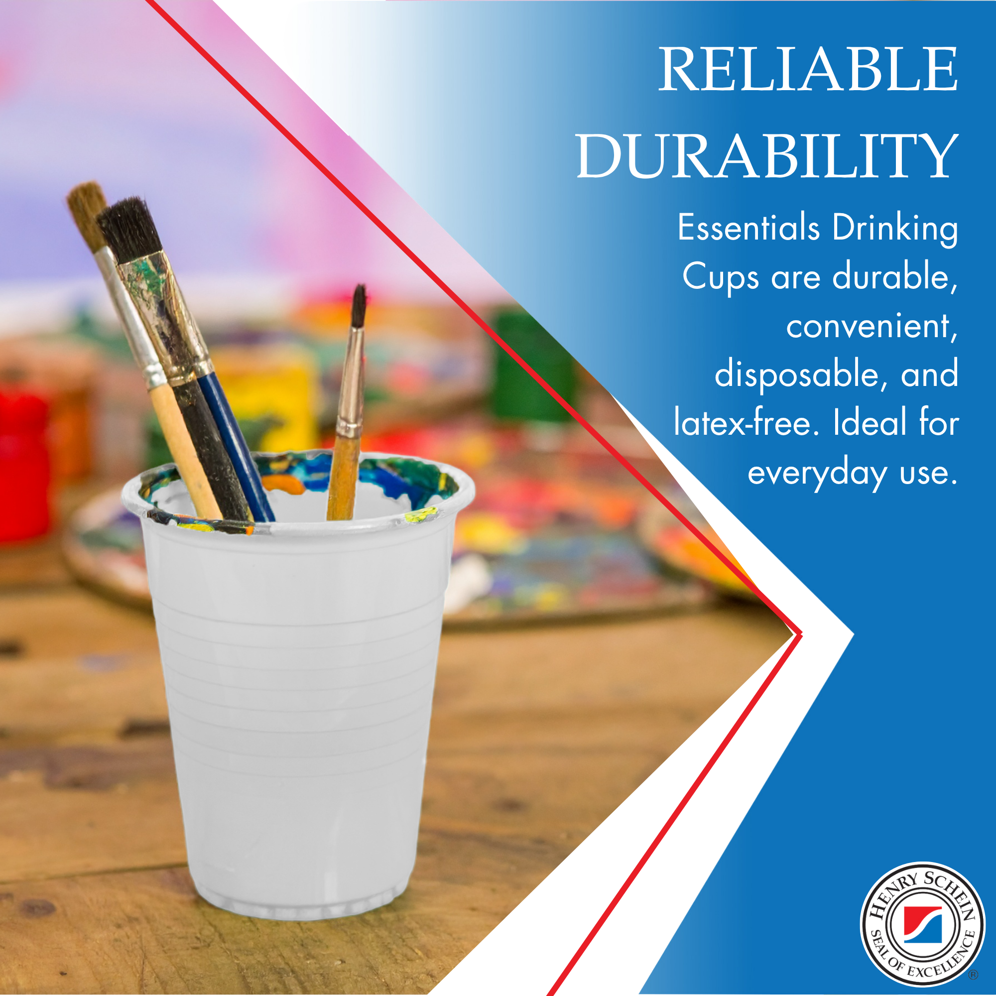 Essentials Healthcare Products Plastic Drinking Cups - White 5 oz Disoposable Cups for Cold Beverages, Parties, Office, or Medical Use - Durable & Convenient