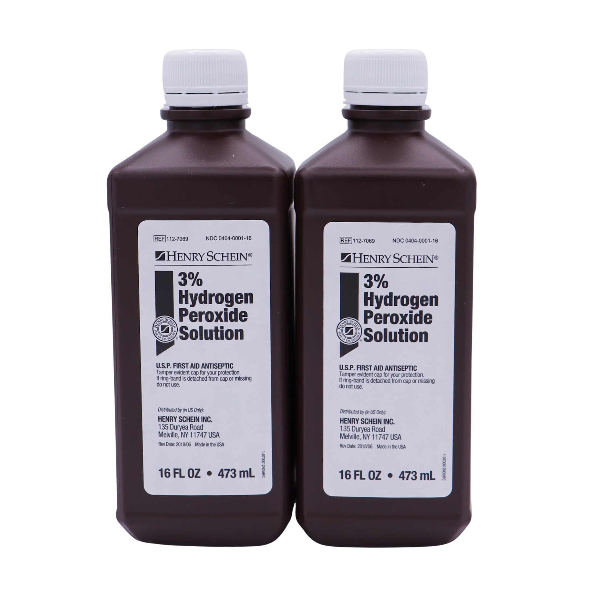 Henry Schein 3% Hydrogen Peroxide Solution - 16 fl oz | USP First Aid Antiseptic for Wounds, Cuts, and Minor Injuries