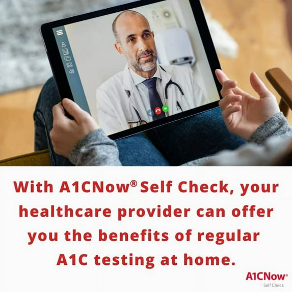 A1CNow® SelfCheck – At-Home A1C Monitoring System with Analyzer & 4 Test Strips