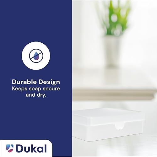 DawnMist SB01C Translucent Plastic Soap Box Durable Travel Soap Holders for Hygiene Kits, Hospitals & Personal Care