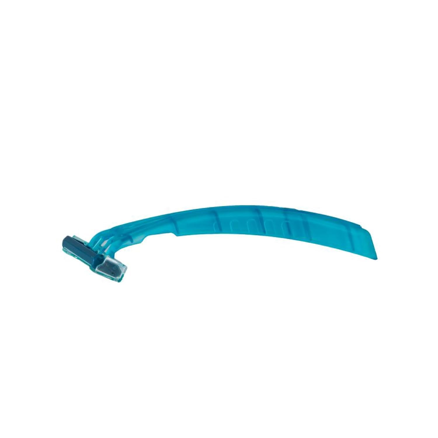 DawnMist Triple Play Personal Razor with Lubricating Strip Single Edge Triple Blade Teal DR3886