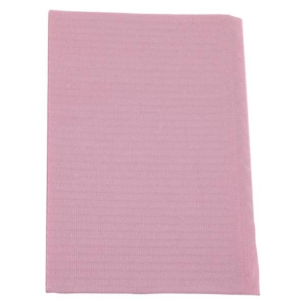 Essentials Patient Bibs – 2-Ply Tissue/Poly, 13” x 18”, 500/Case, Disposable with Reinforced Edge & Horizontal Embossed Texture – Fluid-Resistant Medical & Dental Bibs for Adults