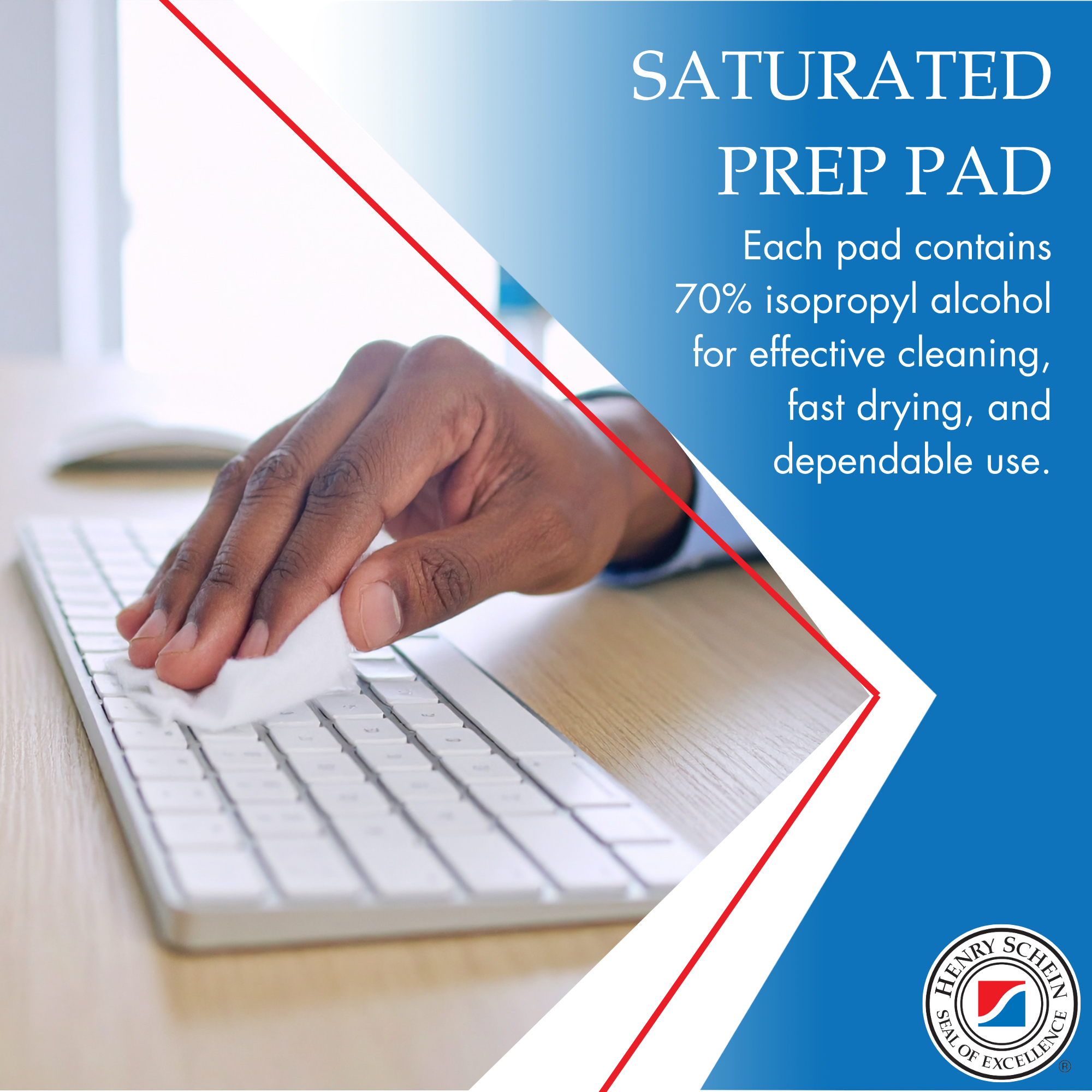 Henry Schein Alcohol Prep Pads - Medium, 2-ply, Sterile