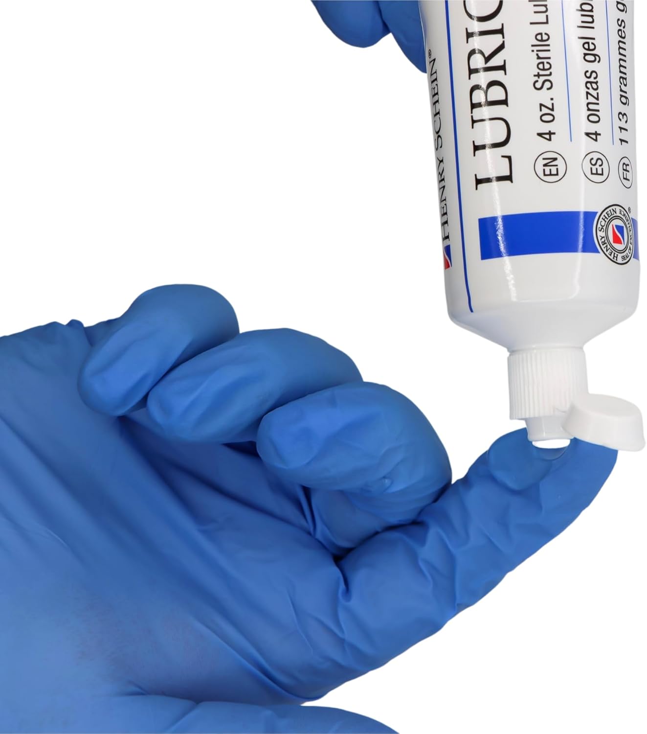 Henry Schein Sterile Lubricating Jelly – 4 oz Flip-Top Tube, Water-Soluble, Non-Greasy Formula for Medical and Personal Use, Convenient Single Tube for Easy Dispensing and Application