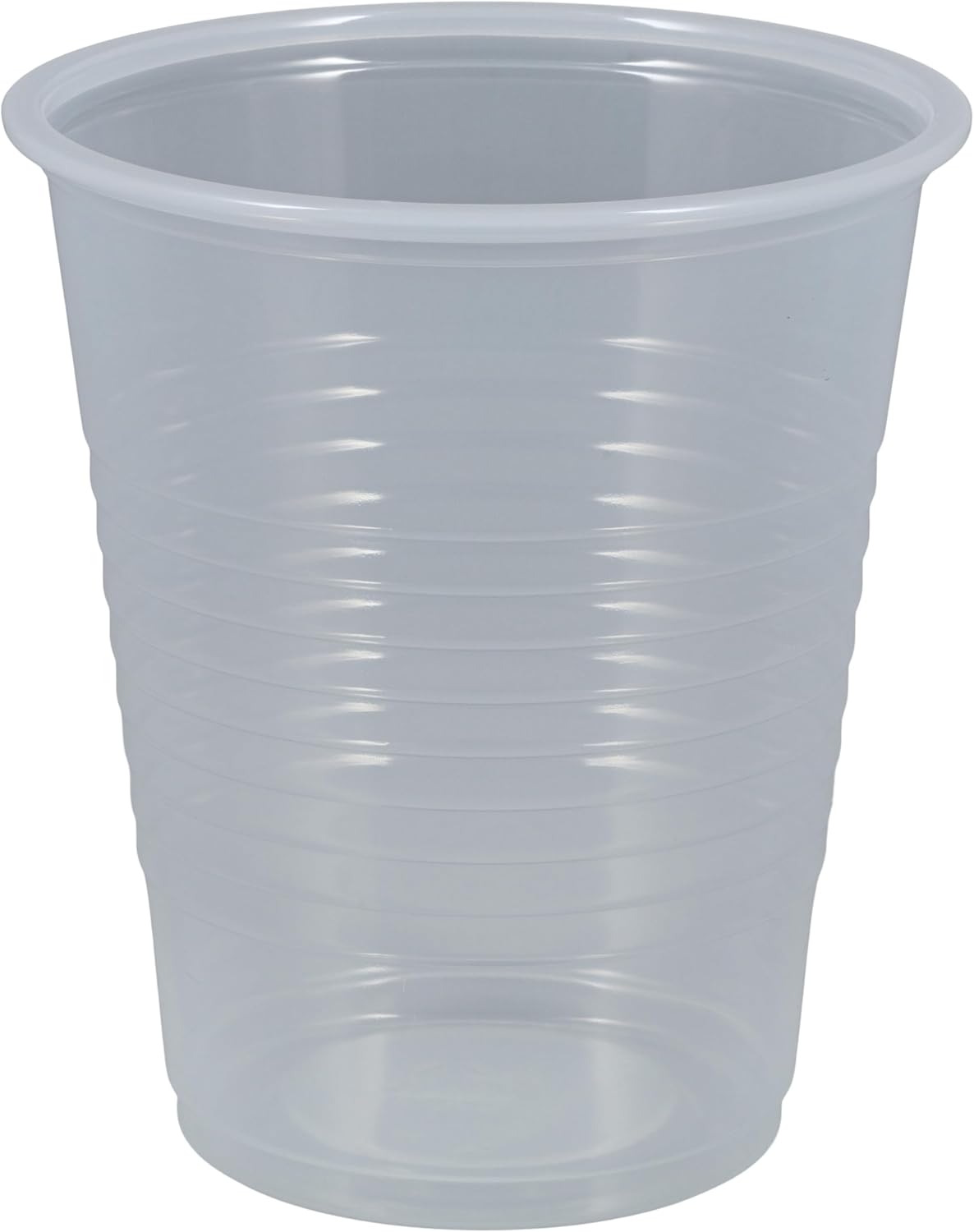 1000 Plastic Translucent Disposable Drinking Cups – 5 oz, Double-Coated for Durability, Latex-Free, Embossed Grip, Perfect for Office, Medical & Event Use