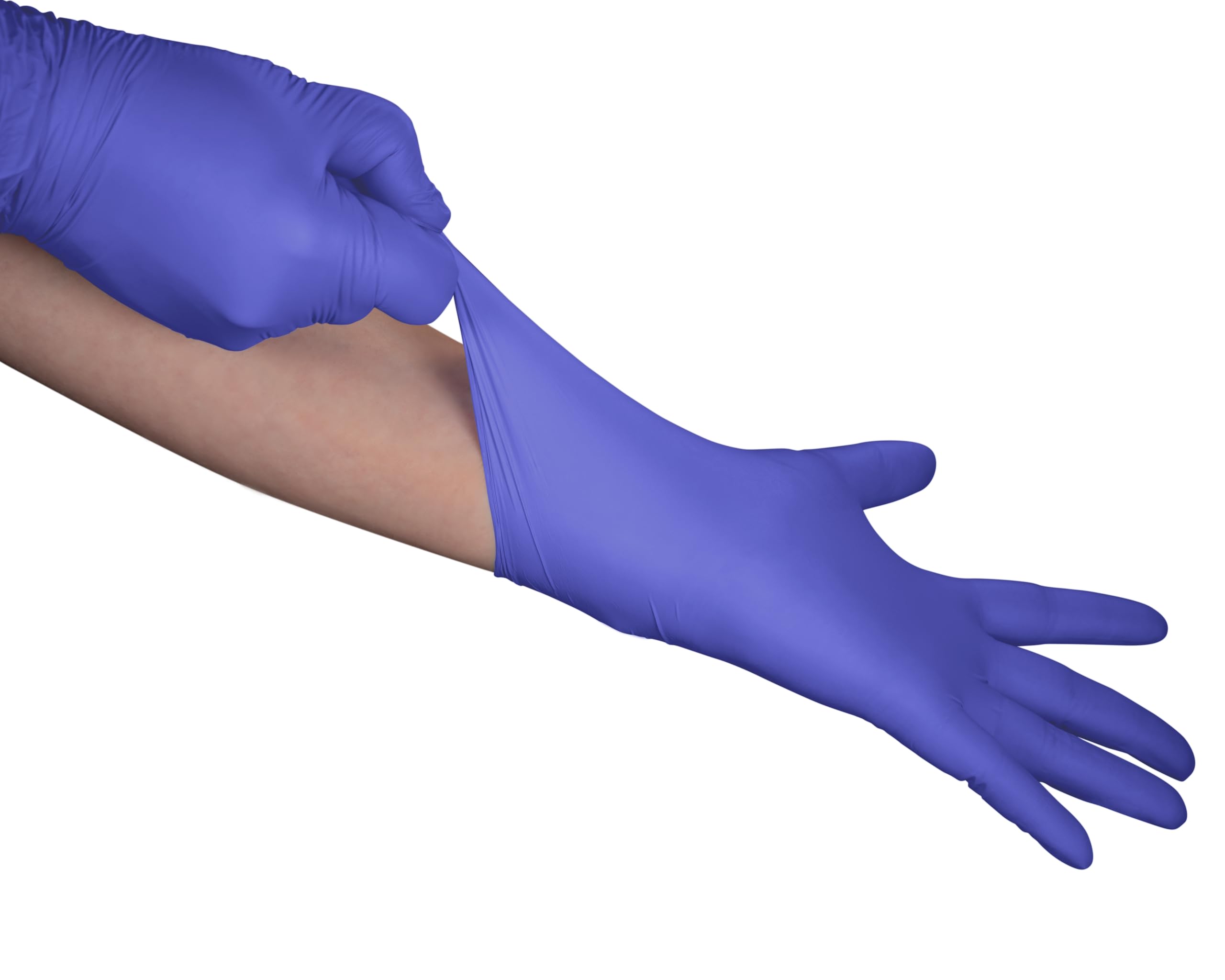 Jeannie Glove World Nitrile Disposable Gloves – Blue – Super Stretch, Tear-Resistant, Latex and Powder Free – Ideal for Food Prep, Arts & Crafts, Gardening, Light Tasks