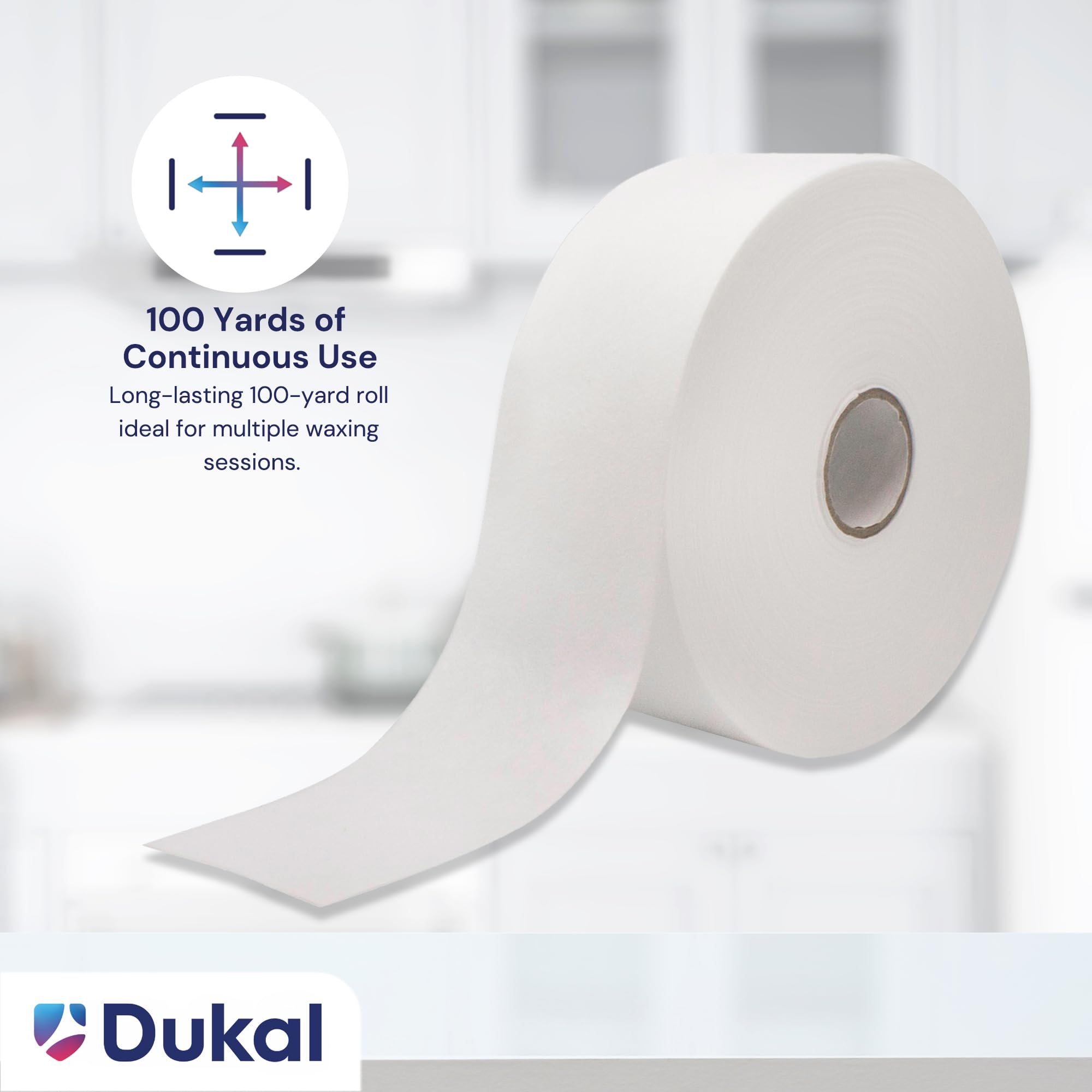 Dukal Non-Woven Wax Strips for Hair Removal, – Professional-Grade, Easy-to-Use Waxing Strips for Smooth Skin