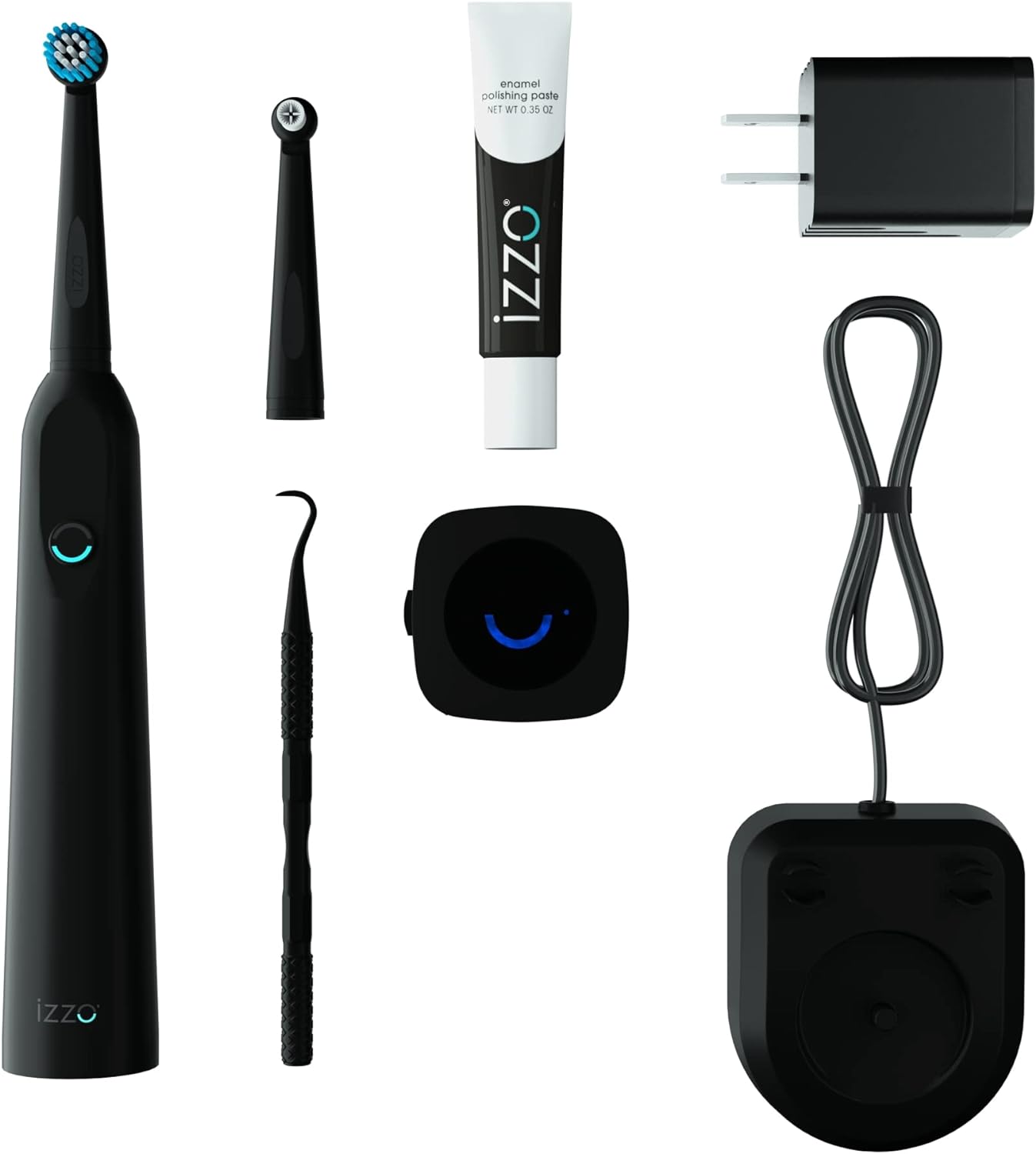 izzo Oral Care Kit, Electric Toothbrush, Teeth Whitener, Polisher Head, UV Cleaner and Scaler