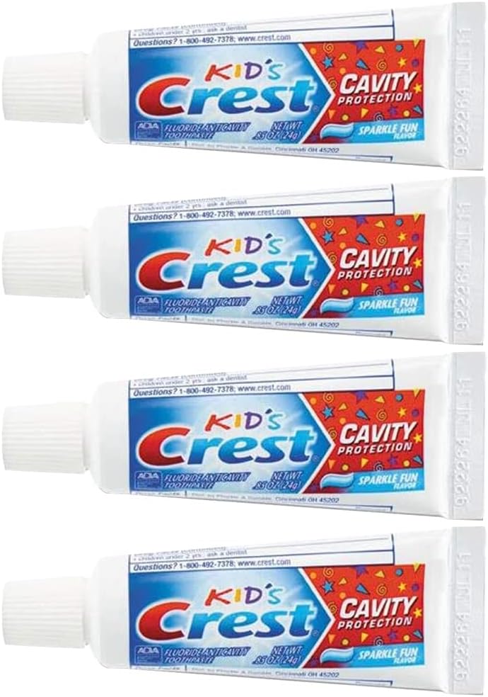 Crest Kids Cavity Protection Toothpaste, Sparkle Fun, Travel Size 0.85 oz (24g)