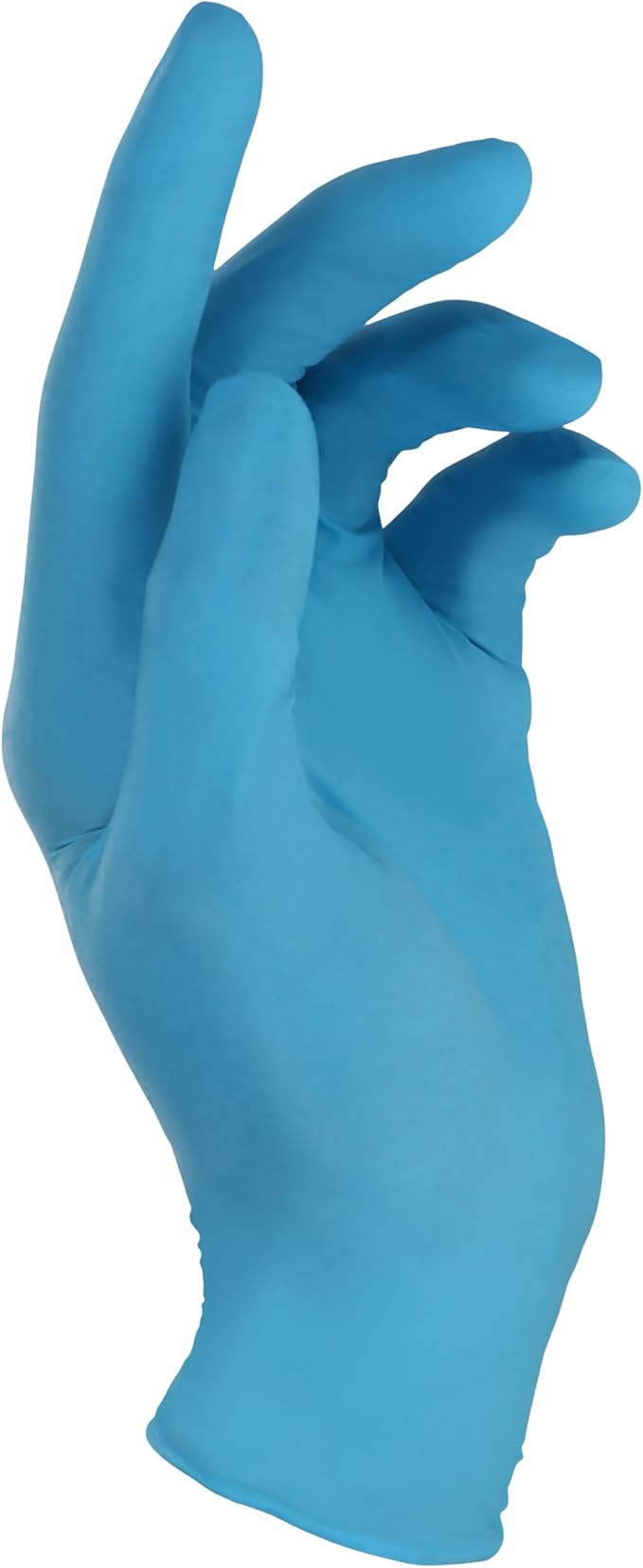 Criterion N100 Blue Nitrile Exam Gloves, 3.54 Mil, Powder-Free, Textured Fingers – Sizes XS to L: 100/Box, XL: 90/Box