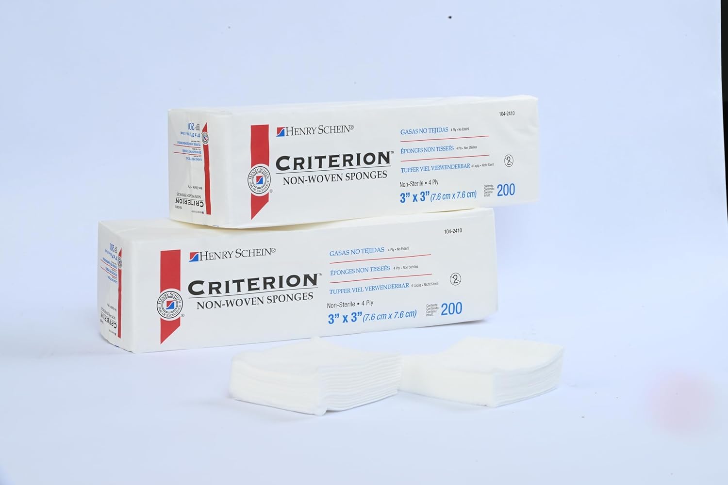 Henry Schein Rayon/Polyester Blend Non-Woven Sponges, 4 Ply Non-Sterile, 4-Ply, 200/Pack