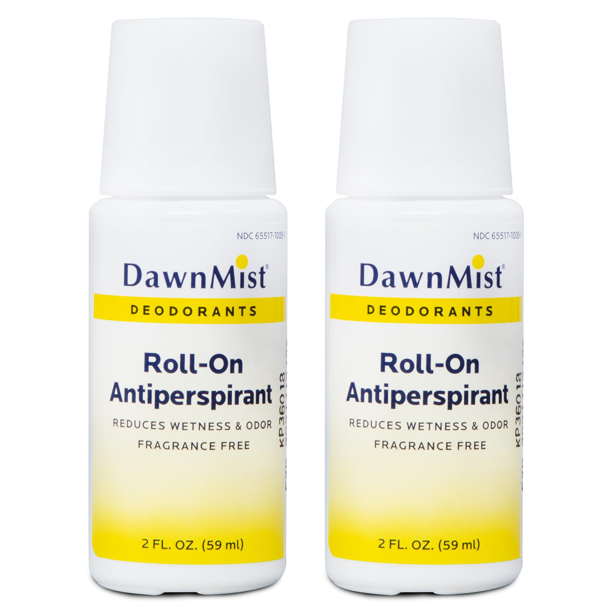 Dukal Dawn Mist Antiperspirant Deodorant, 2 oz., Unscented, Roll-On (Pack of 96) RD20