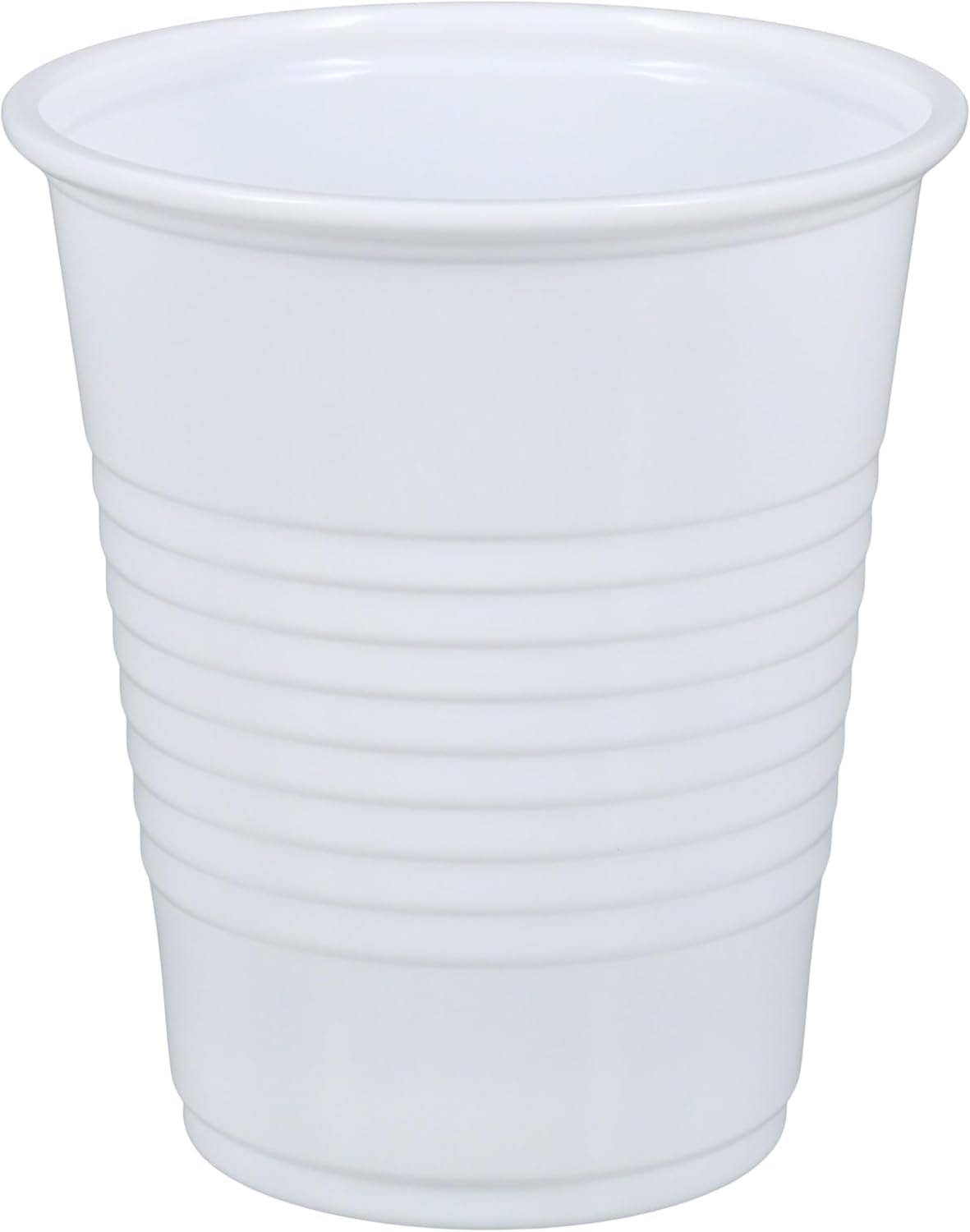 1000 Plastic White Disposable Drinking Cups – 5 oz, Double-Coated for Durability, Latex-Free, Embossed Grip, Perfect for Office, Medical & Event Use