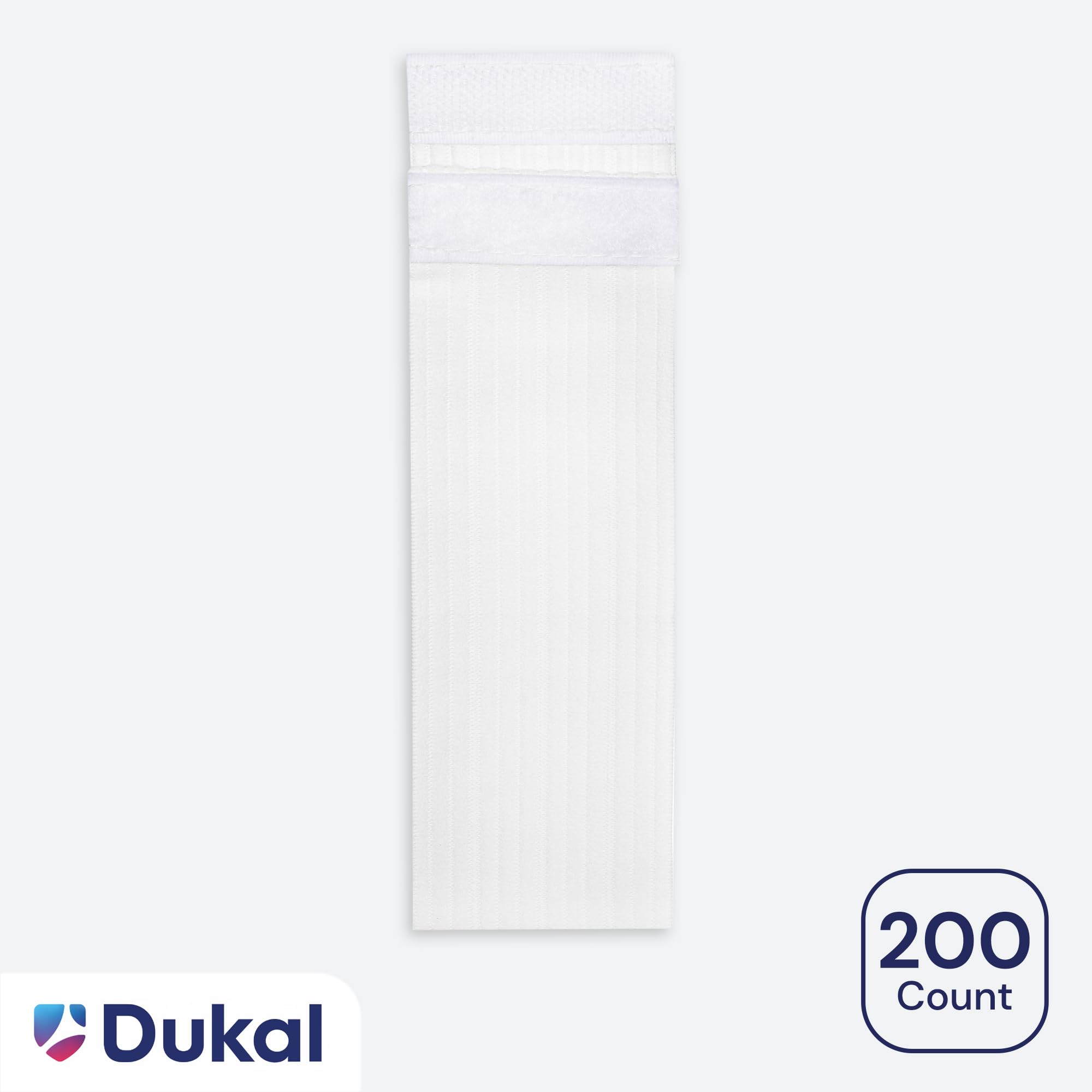 DUKAL Premium Stretch Headbands 200/BG – Disposable Spa & Beauty Headbands with Hook & Loop Closure, Adjustable Stretch Fit, Soft Lightweight Hair Wraps for Facials, Makeup, Skincare & Salon Use