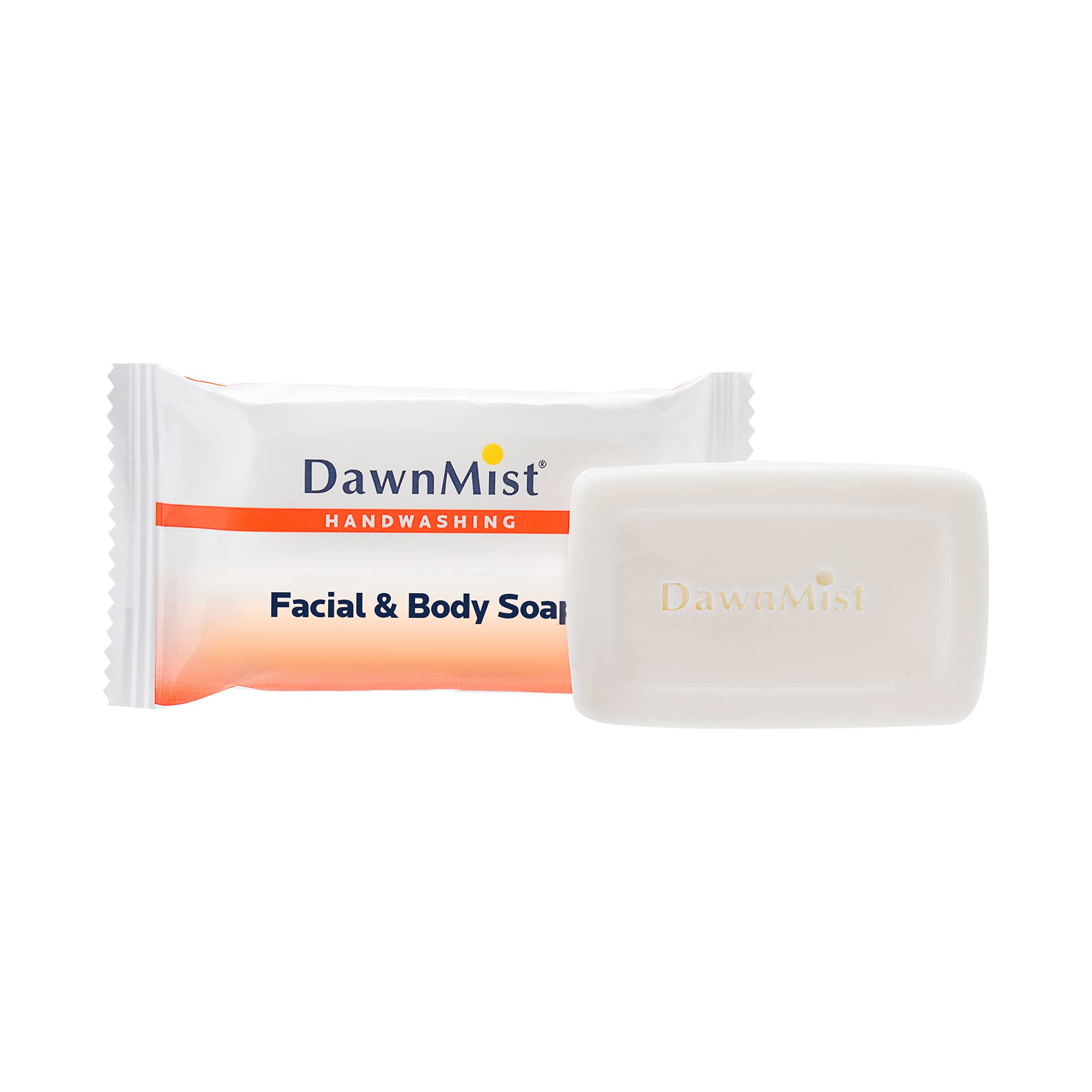 DawnMist Facial and Body Soap – Individually Wrapped, Gentle, Refreshing Cleansing Bars for Personal Care and Hospitality Use