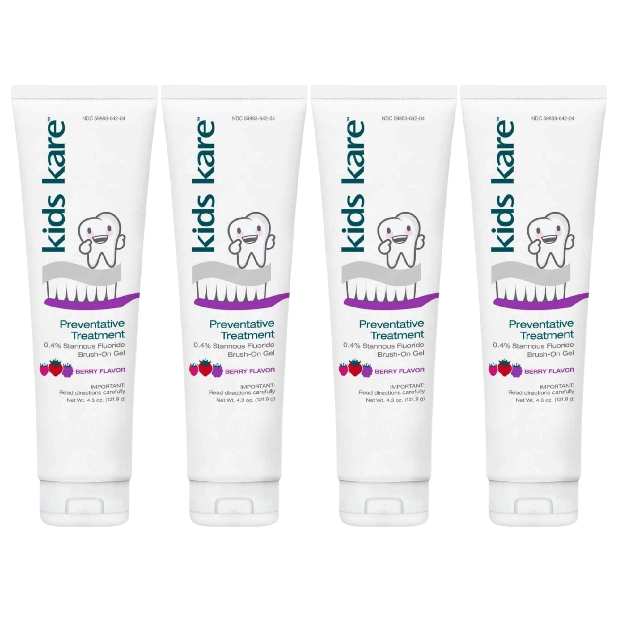 Kids Kare™ 0.4% Stannous Fluoride Brush-On Gel; Berry Flavor; 4.3 oz.