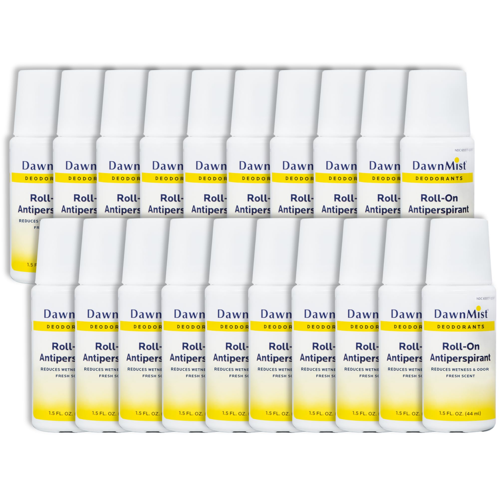 Dukal RD15 DawnMist Roll On Antiperspirant & Deodorant, Fresh Scent, Travel Size, 1.5oz