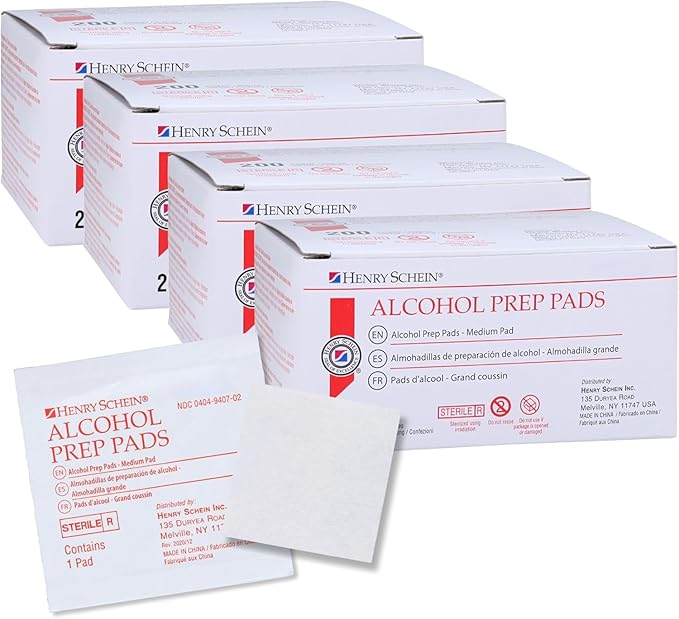 Henry Schein Alcohol Prep Pads - Medium, 2-ply, Sterile