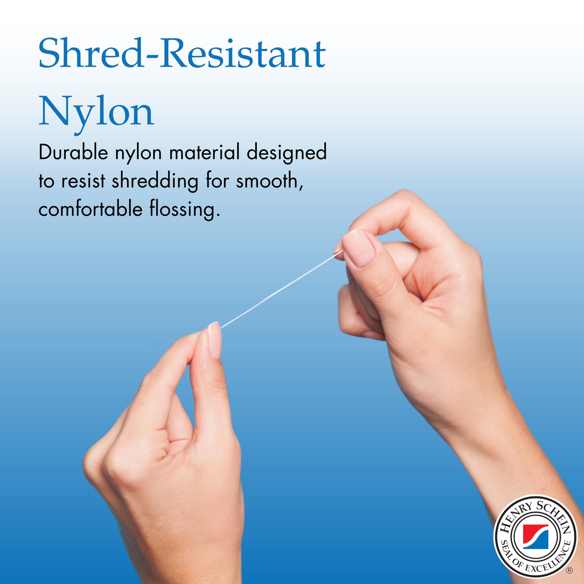 Acclean Dental Floss, Shred Resistant Nylon, Waxed, 200 Yards of Dental Floss, Unflavored, Office Size