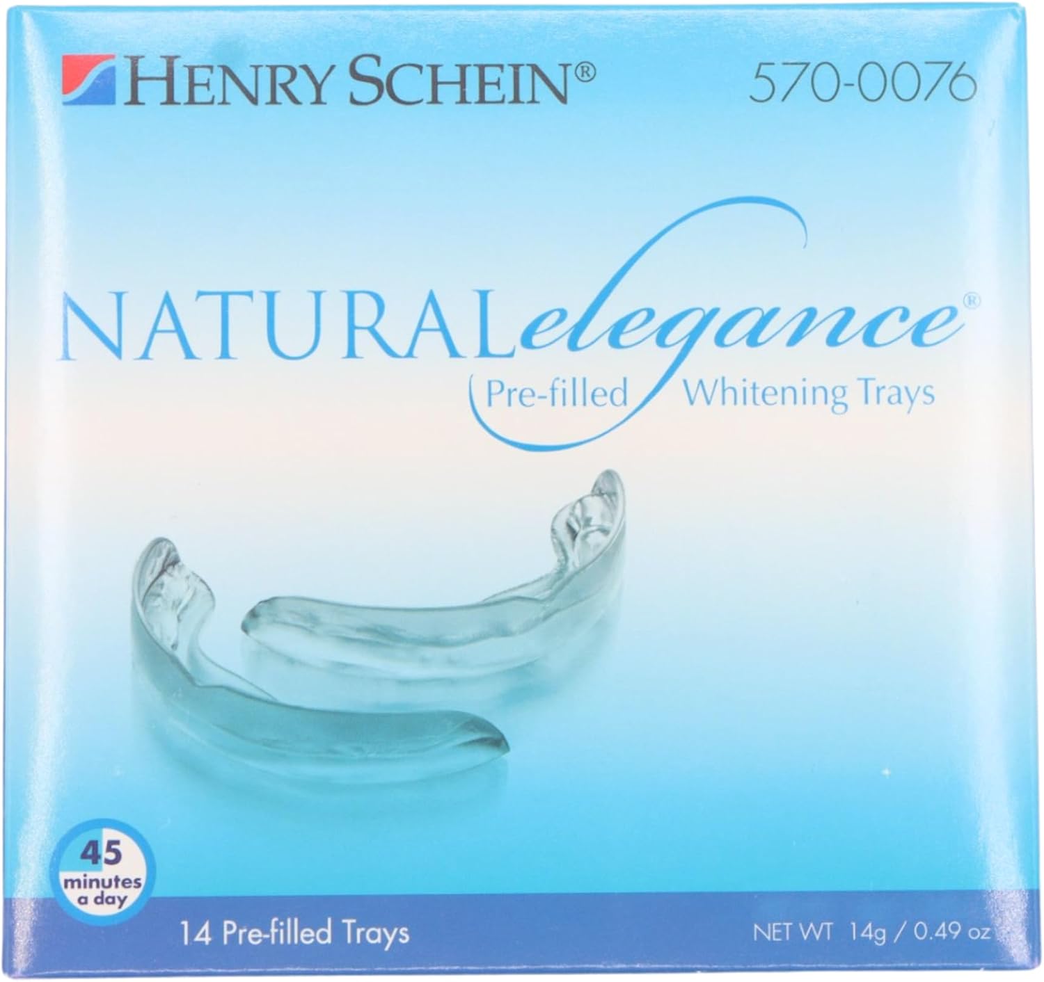 Natural Elegance at-Home Teeth Whitening Kit – 7 Pairs of Prefilled Trays (Upper & Lower) – Carbamide Peroxide Gel – Mint Flavor