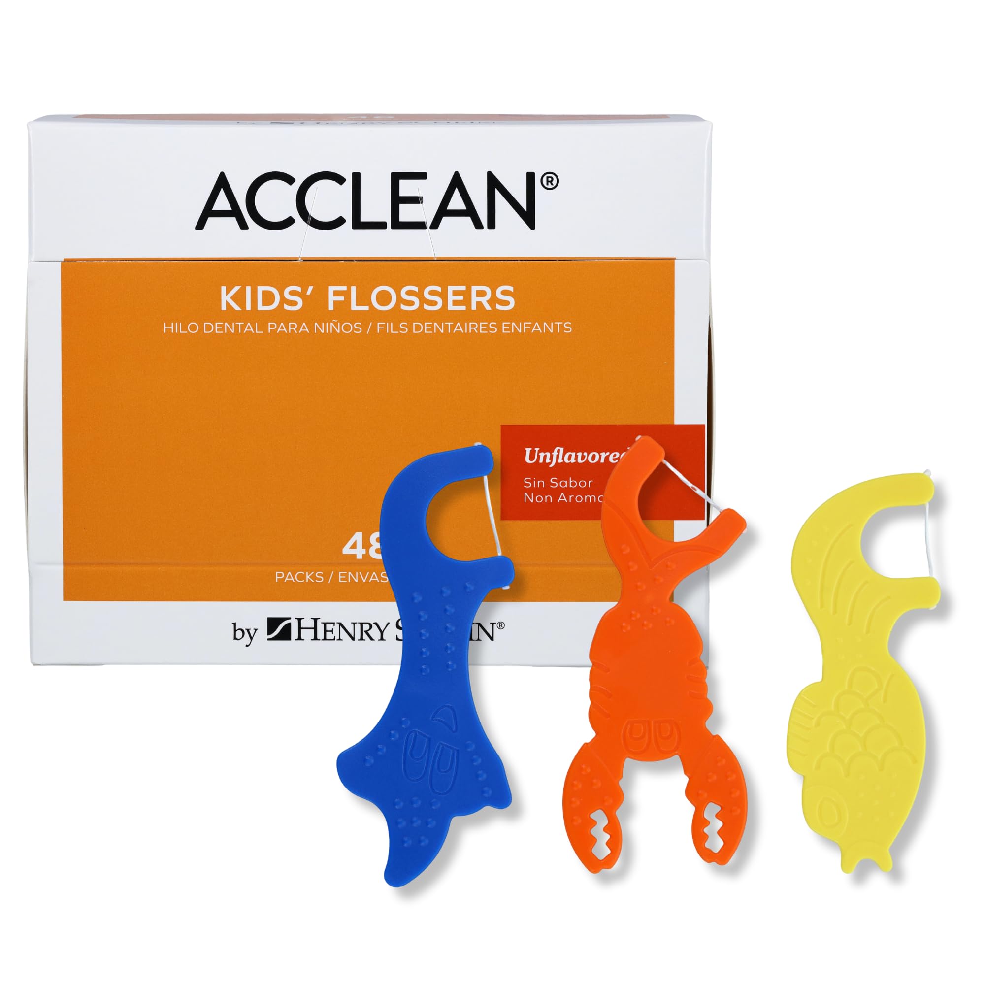 Acclean Orthopick Flosser Dispenser – 3 Flossers per Pack, 30 Packs per Box (90 Counts) – Orthodontic Dental Flossers for Braces and Appliances