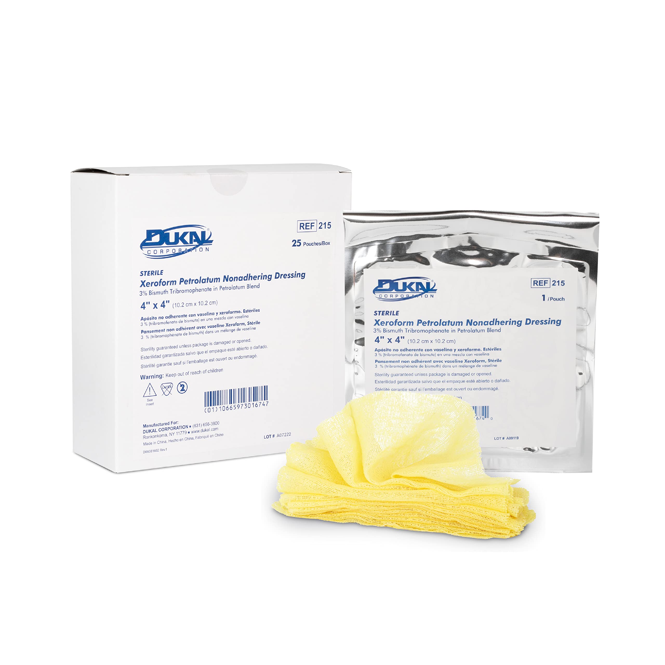 Dukal Xeroform Petrolatum Gauze, Sterile
