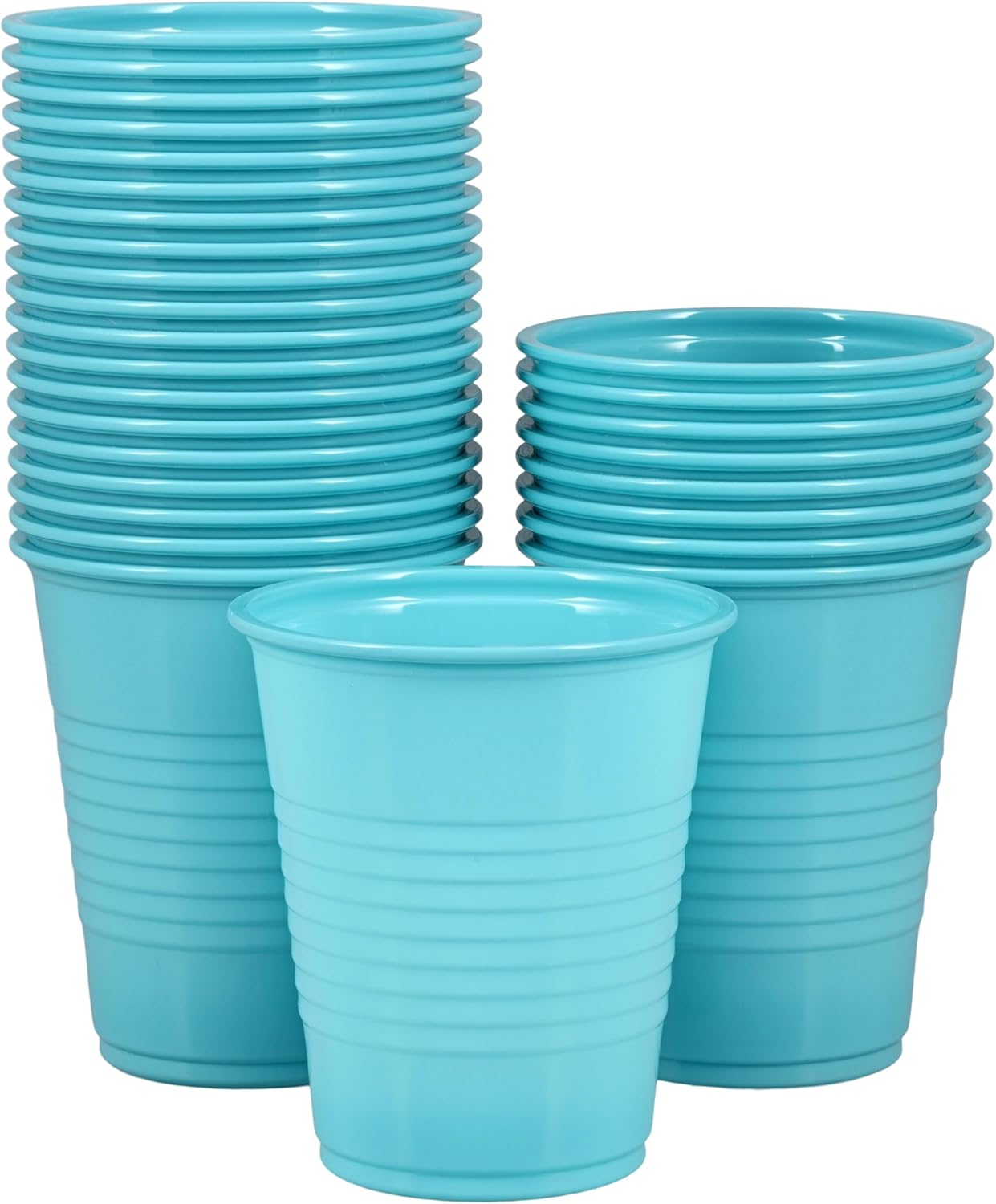 1000 Plastic Blue Disposable Drinking Cups – 5 oz, Double-Coated for Durability, Latex-Free, Embossed Grip, Perfect for Office, Medical & Event Use
