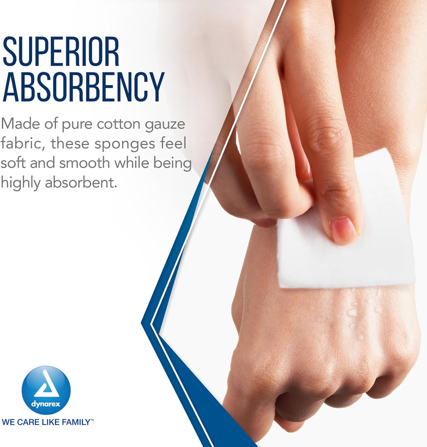 Dynarex 3242 Non-Sterile Gauze Sponge, 4" x 4"