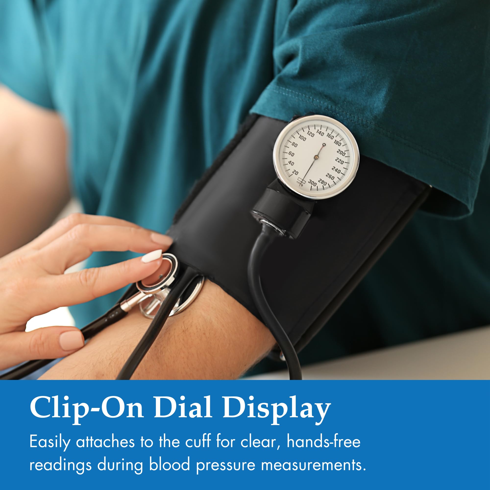 Henry Schein Prosphyg Adult Aneroid Sphygmomanometer – Black Cuff, Manual Blood Pressure Monitor, Dial Display, Reusable, Latex-Free, Carrying Case – 1 Count