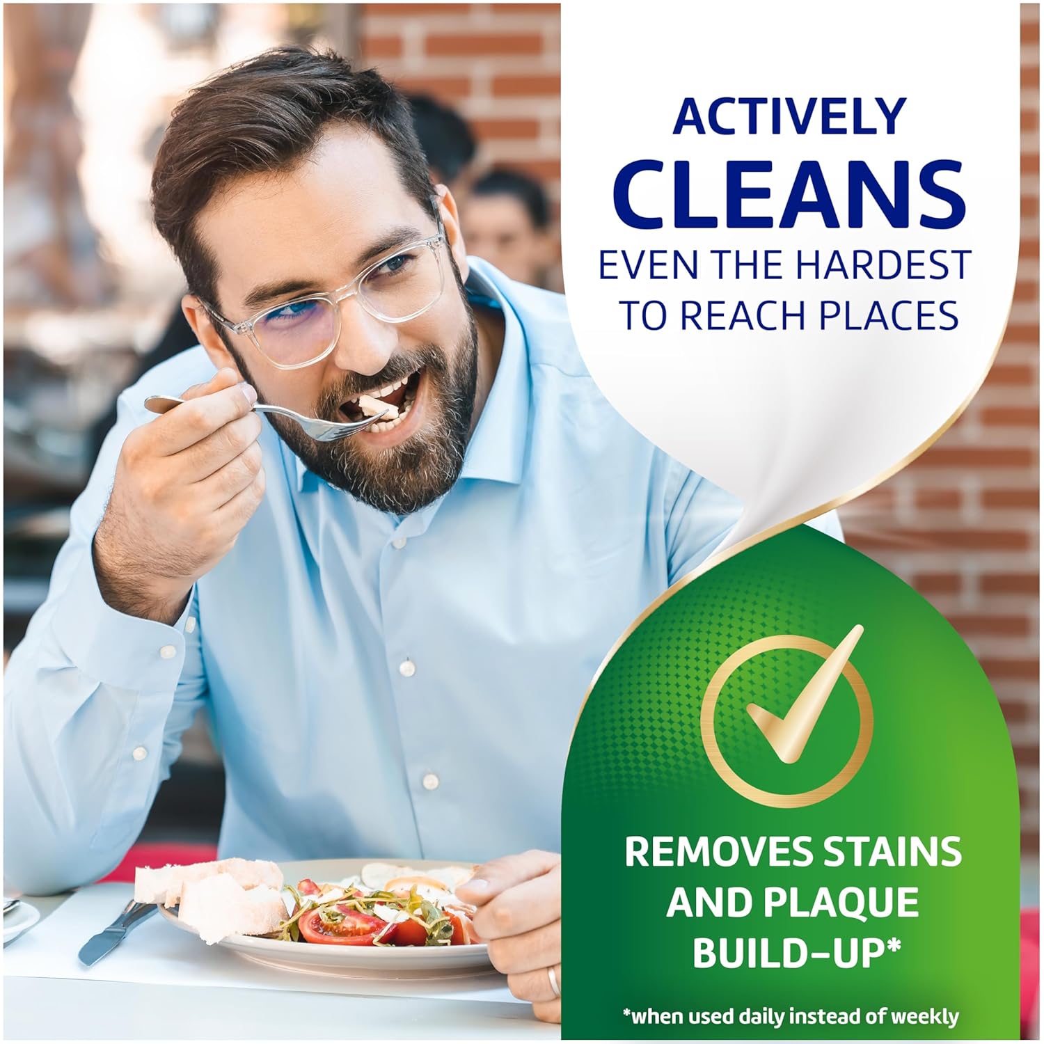Polident 3 Minute Antibacterial Dental Appliance Cleanser Tablets, Retainer Cleaner Tablets, 60 Count