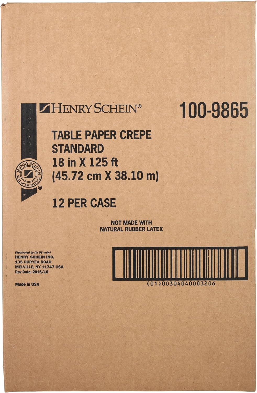 Henry Schein Exam Table Paper Smooth White, Disposable, Latex Free, Light Weight, Smooth for Patient Protection