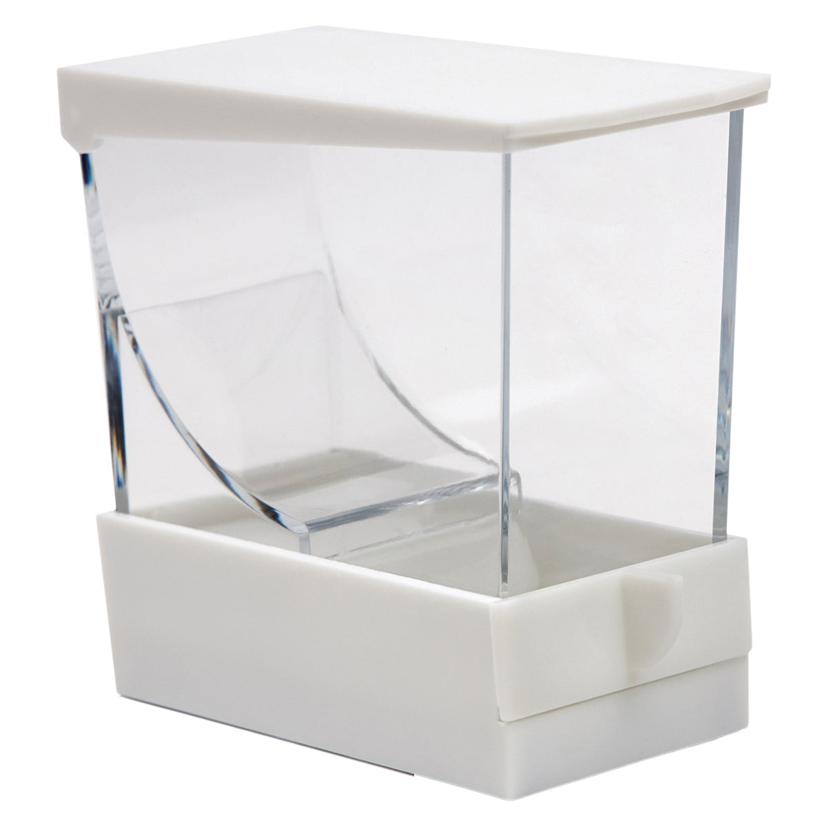 Henry Schein Dental Cotton Rolls Holder and Dispenser with Nonslip Base(Cotton Rolls Not Included), Hold up to 50 Cotton Rolls, Clear