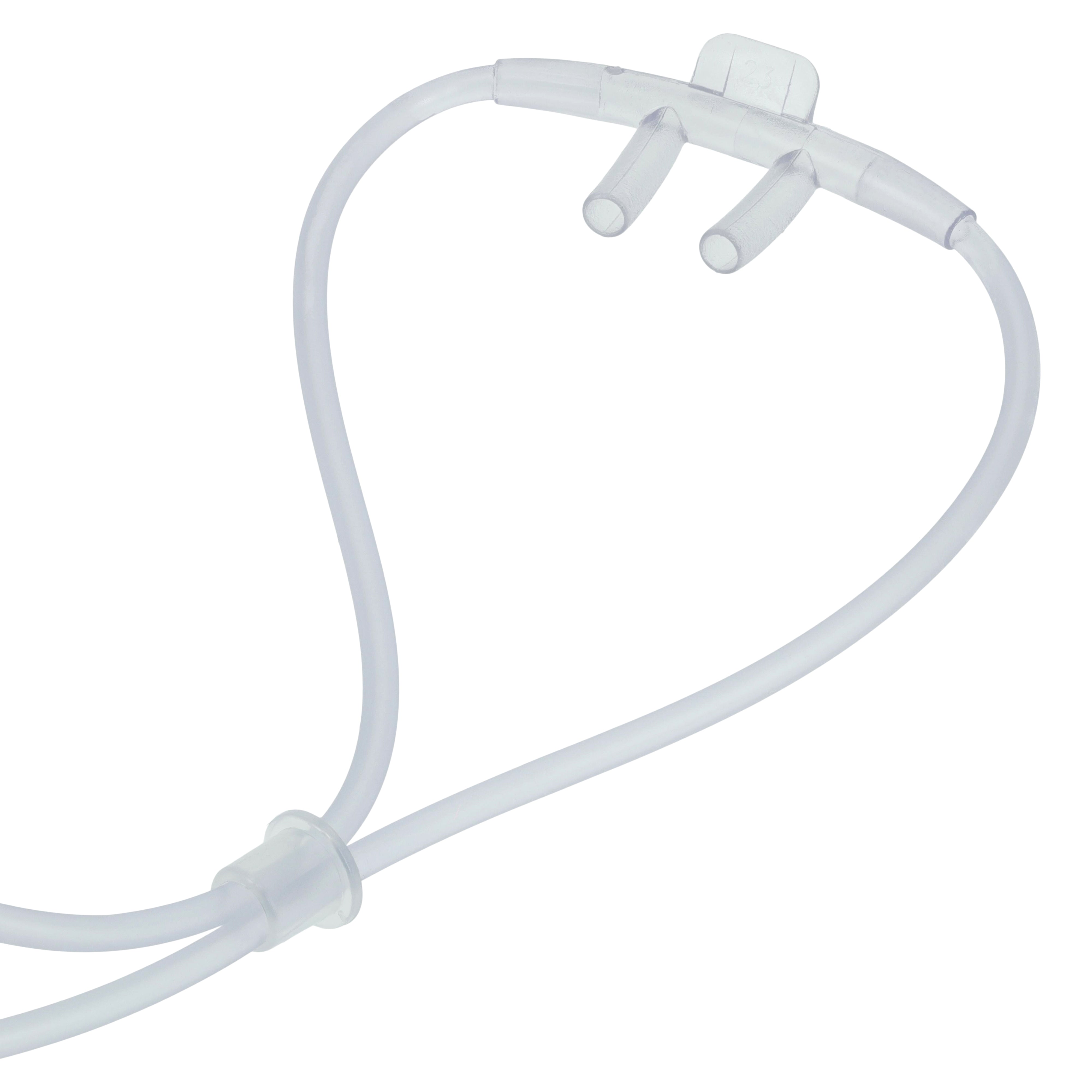 Henry Schein Nasal Cannula Oxygen for Adult Regular Tip 7' Tubing Nasal Disposable, Lightweight Tubing, 7 ft Tubing- 50/CS