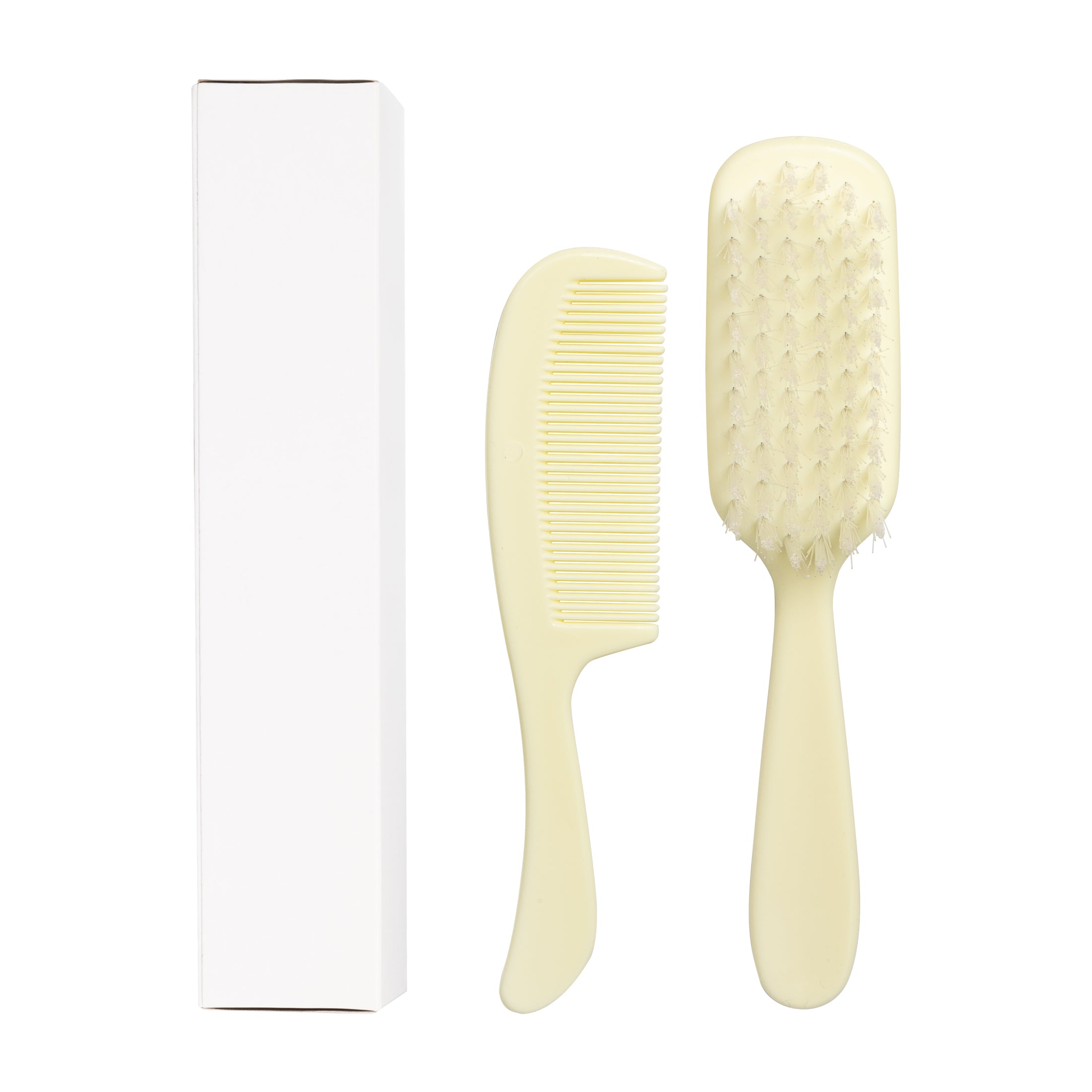 DawnMist Baby Comb and Brush Set, Ivory