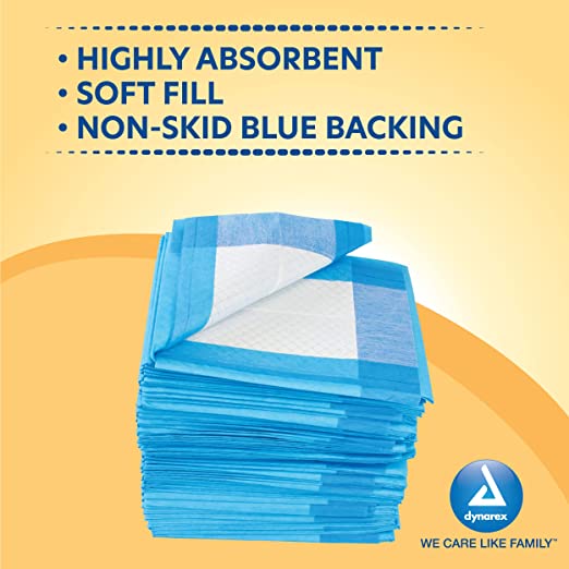 Dynarex 1340 Underpads, 17x24 in. Tissue Fill