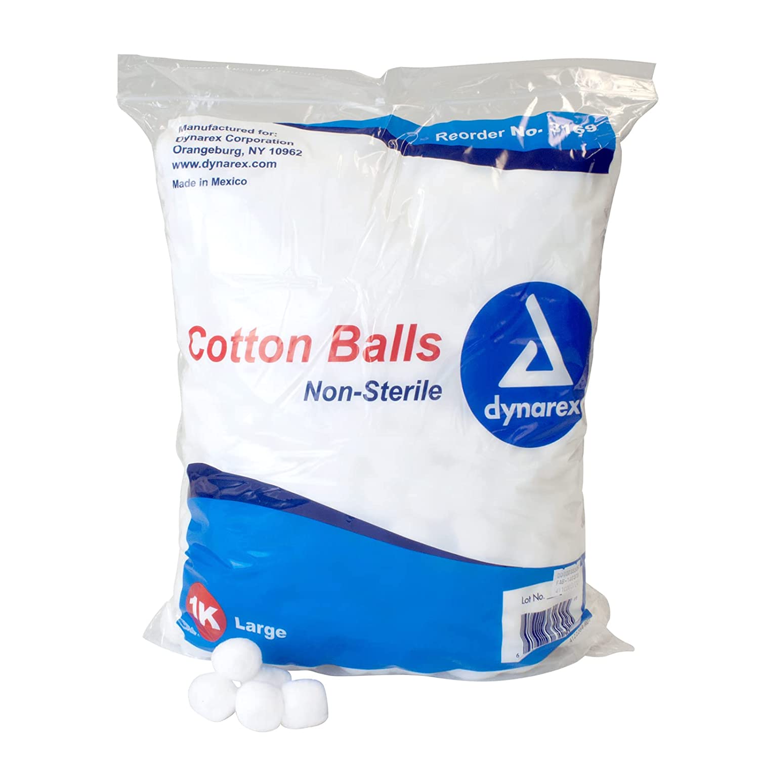 Medical Use Sterile Absorbent Bulk Colored Cotton Balls - China