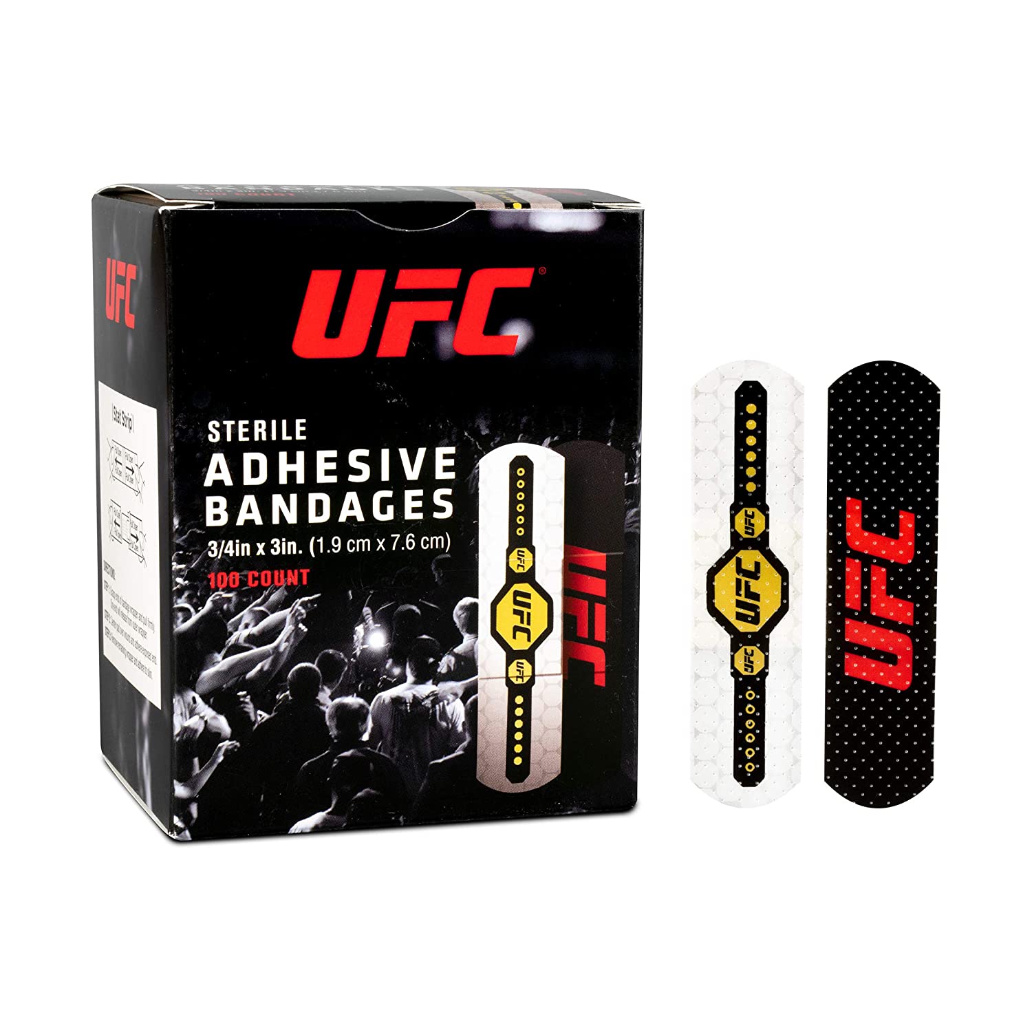 Dukal UFC Adhesive Bandages, Assorted Styles, 3/4"x3" 100 Ct.