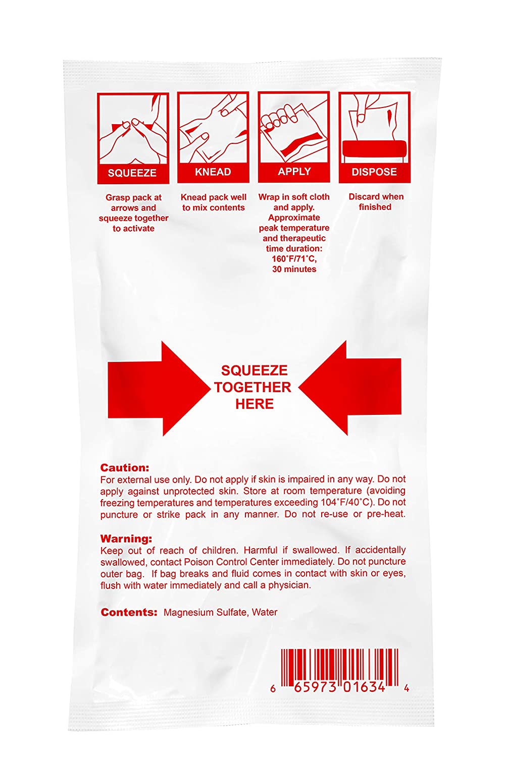 Hot Pack, Instant, Non-Sterile, 5" x 9", 24/cs