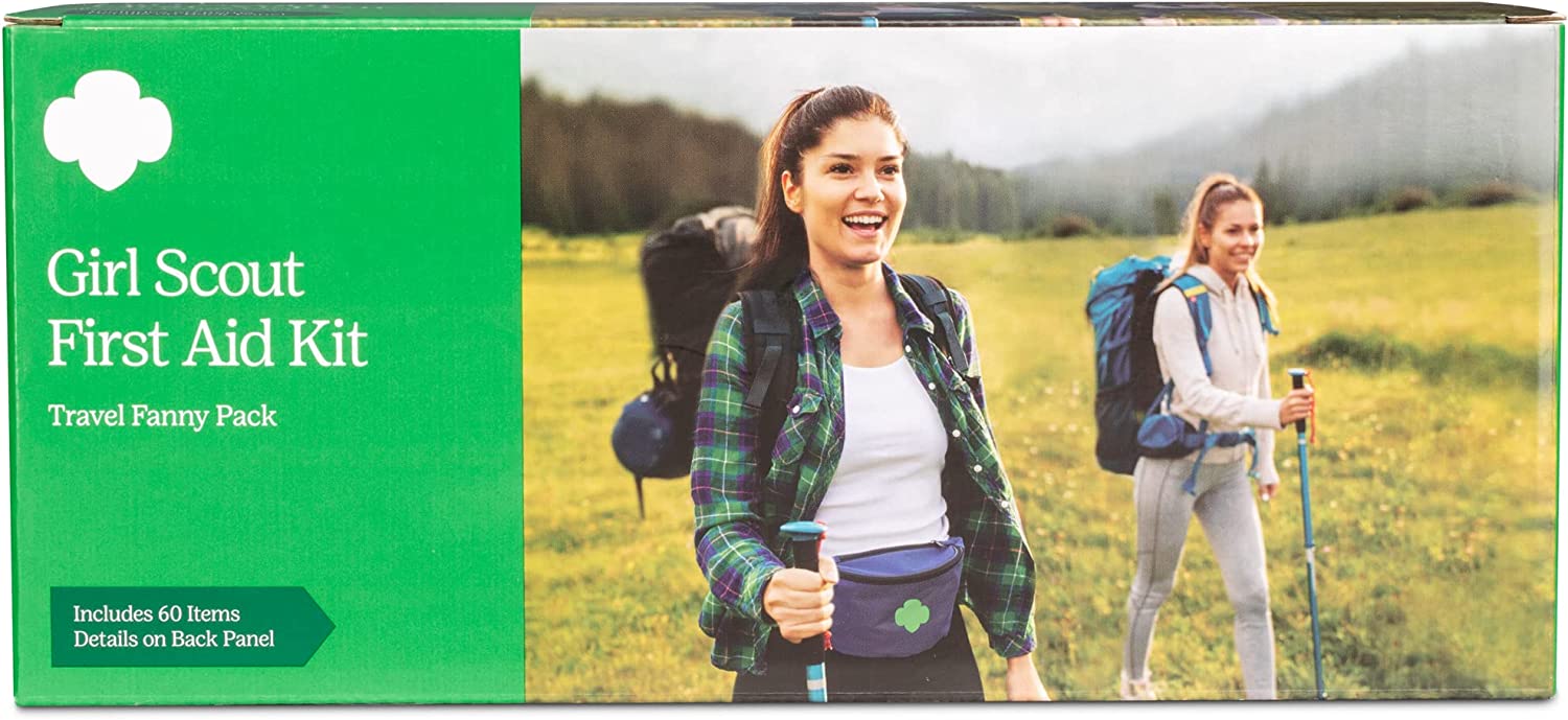 Dukal Girl Scout Fanny Pack First Aid Kit, Navy Blue, 60 Pieces