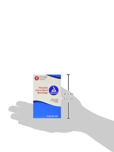 Dynarex Unna Boot Bandage, 3 Inches X 10 Yards, 12 Count