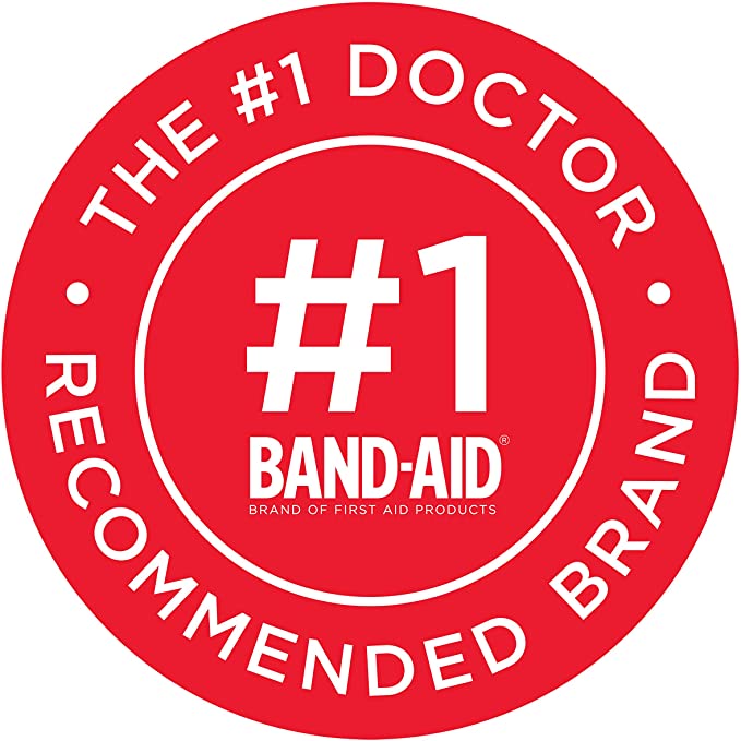 Band-Aid Brand Flexible Fabric Adhesive Bandages for Wound Care and First Aid, All One Size, 100 Count