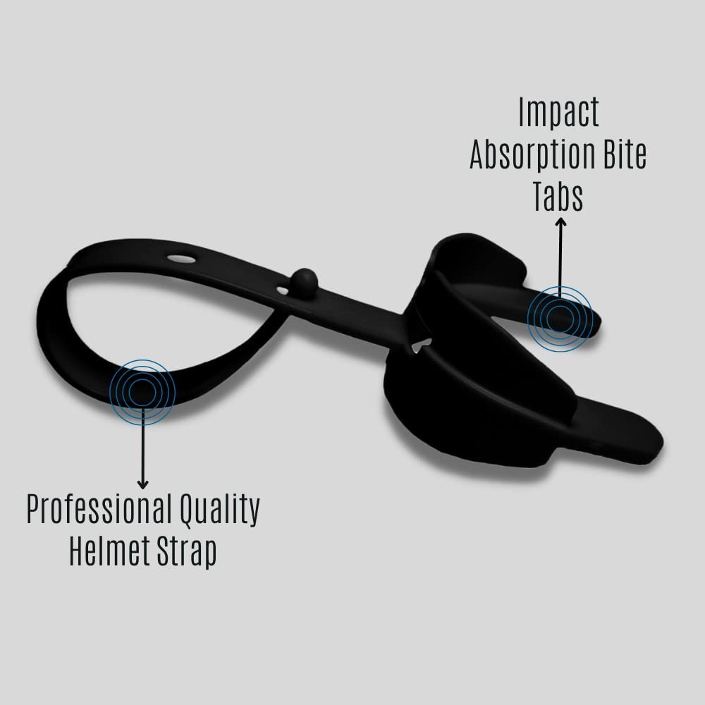 Ortho Technology Ultra-Guard All Sport Mouthguard with Professional Quality Helmet Strap; Specially Designed for Athletes with Braces. Double Protection for Both Upper and Lower Teeth