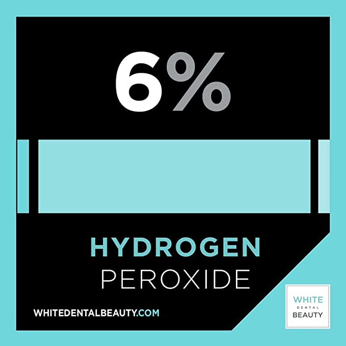 White Dental Beauty Teeth Whitening Syringe Gel Refills; 4 Syringes of 1.2 ml per Pack. Tooth Whitening System Powered by Novon Technology (6% Hydrogen Peroxide)