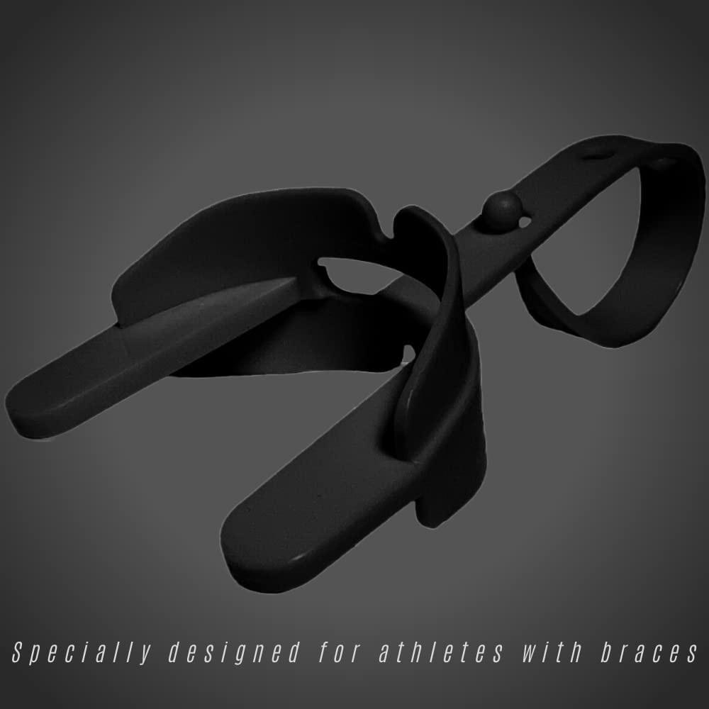 Ortho Technology Ultra-Guard All Sport Mouthguard with Professional Quality Helmet Strap; Specially Designed for Athletes with Braces. Double Protection for Both Upper and Lower Teeth
