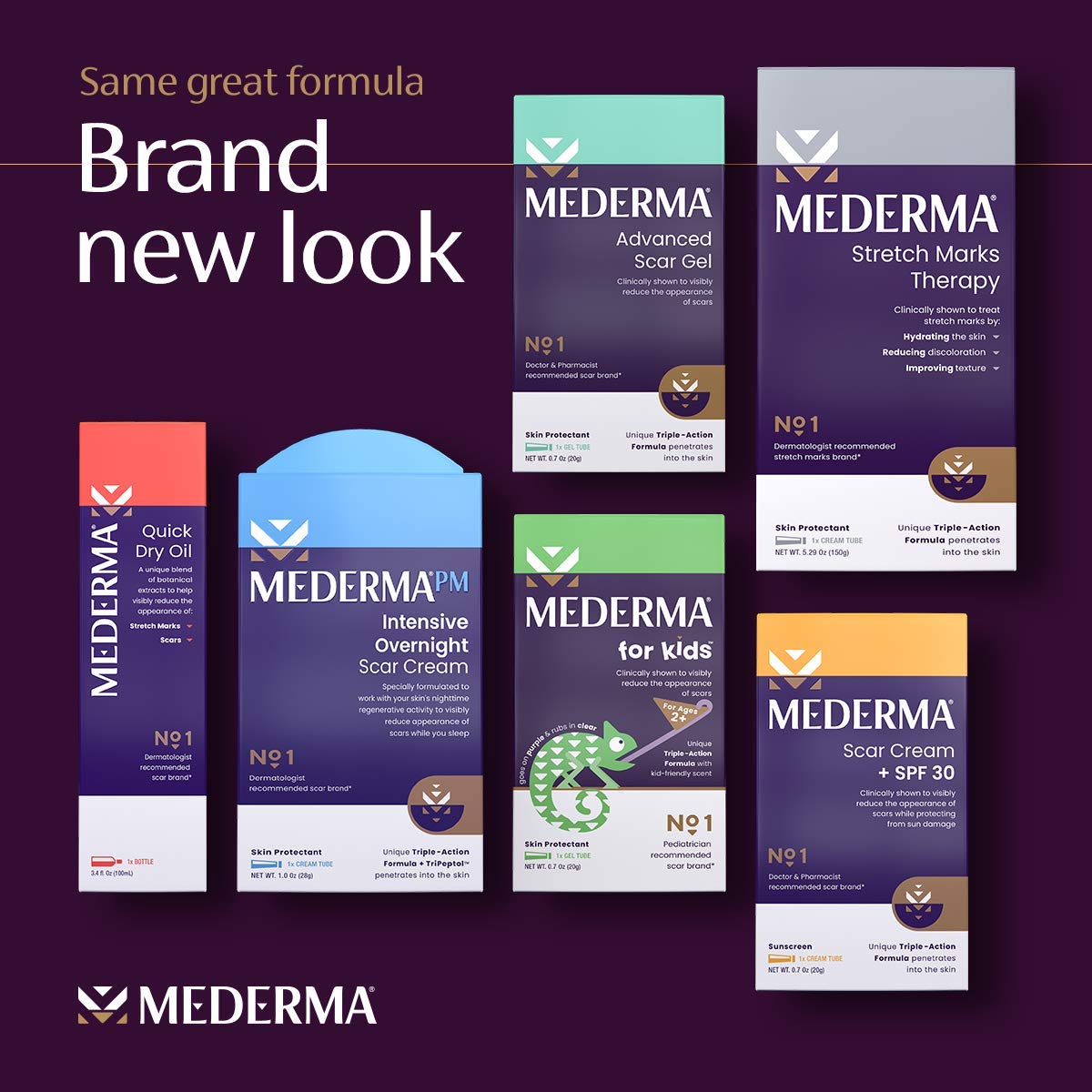 Mederma Advanced Scar Gel - 1x Daily - Reduces The Appearance of Old & New Scars - #1 Doctor & Pharmacist Recommended Brand for Scars - 1.76oz.